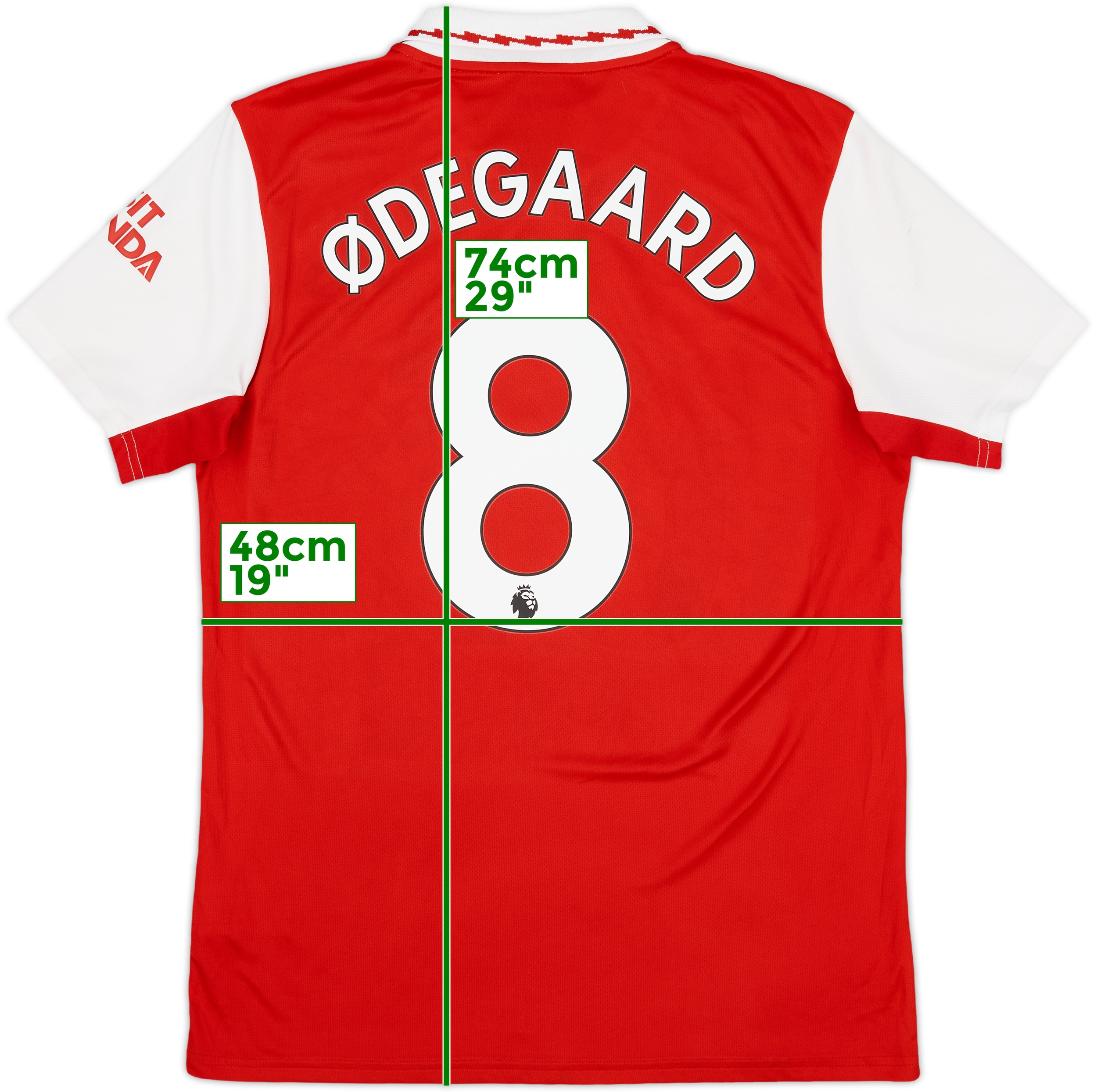 MENS FC ARSENAL 2021/2022 MARTIN ODEGAARD #8 SOCCER FOOTBALL