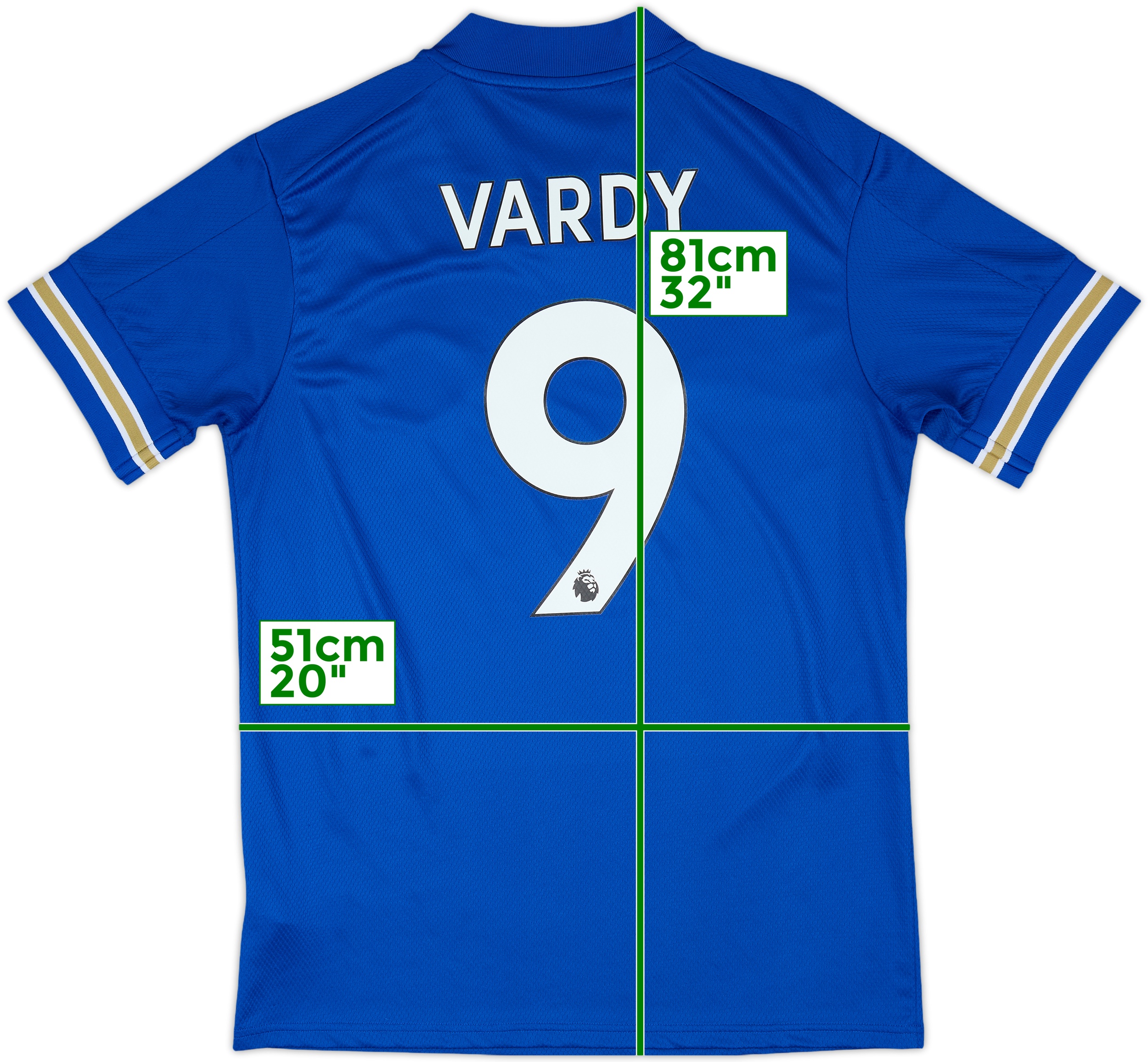 Leicester19-20 City VARDY 9 ユニフォームMサイズ 2021-22 Leicester Match Issue Home Shirt Vardy #9
