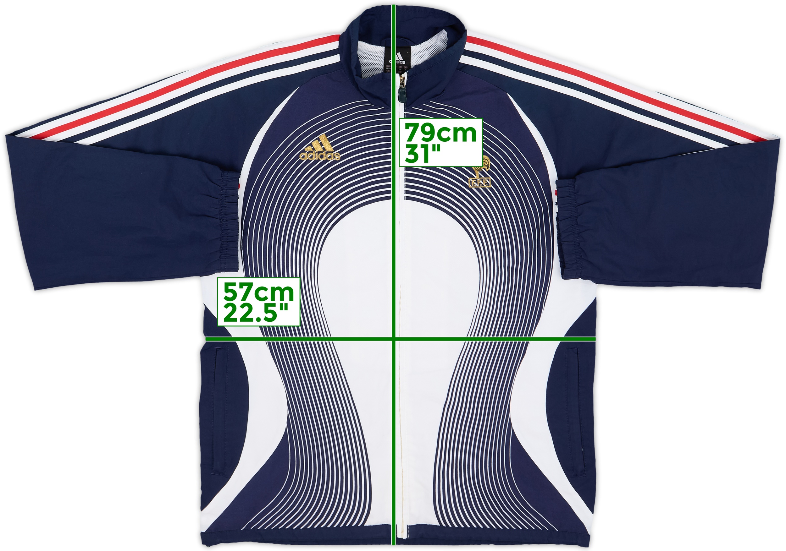 2005-06 France adidas Track Jacket - 8/10 - (M)