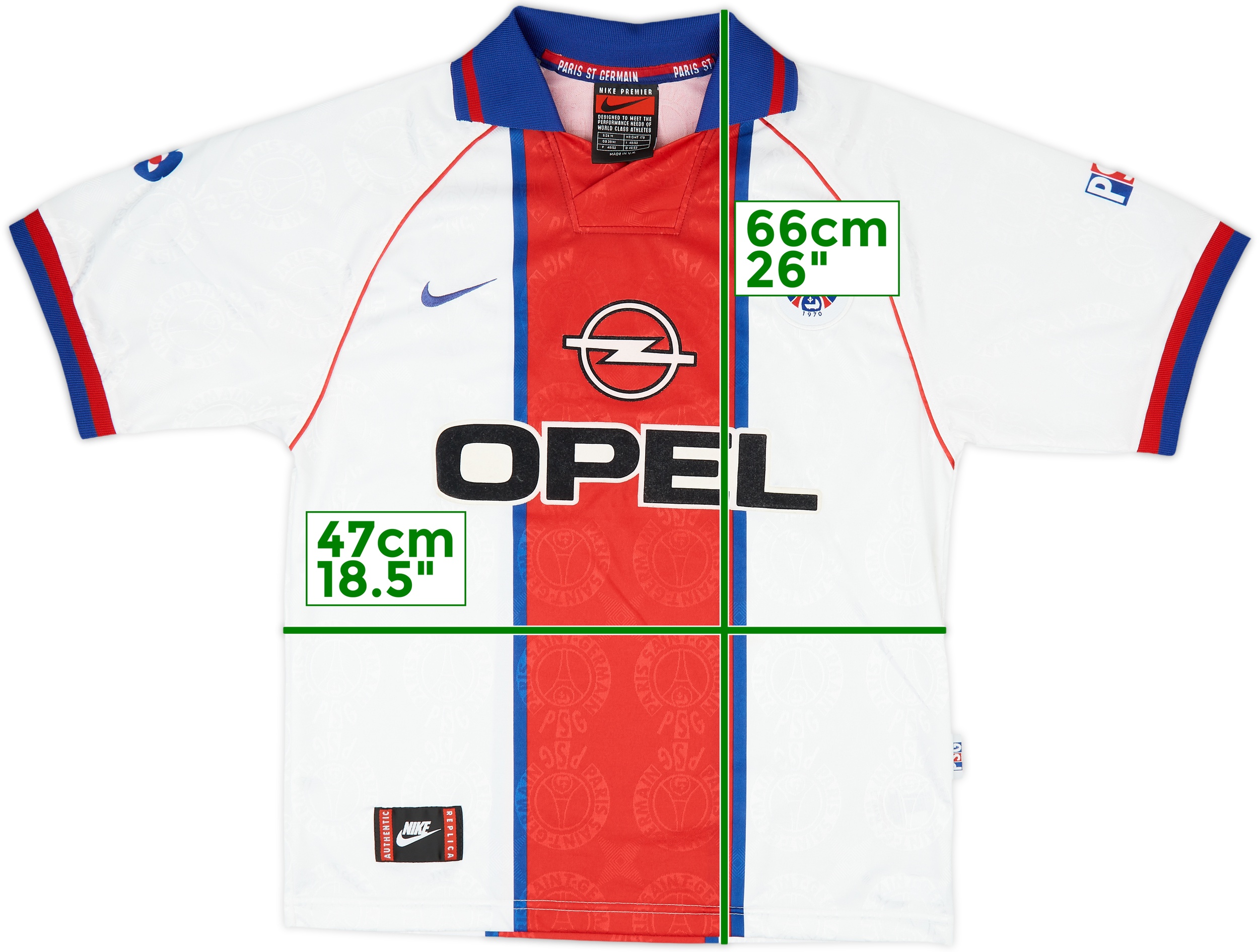 割引 Away Saint-Germain Paris 1996-97 Shirt (M) - 9/10 - トップス