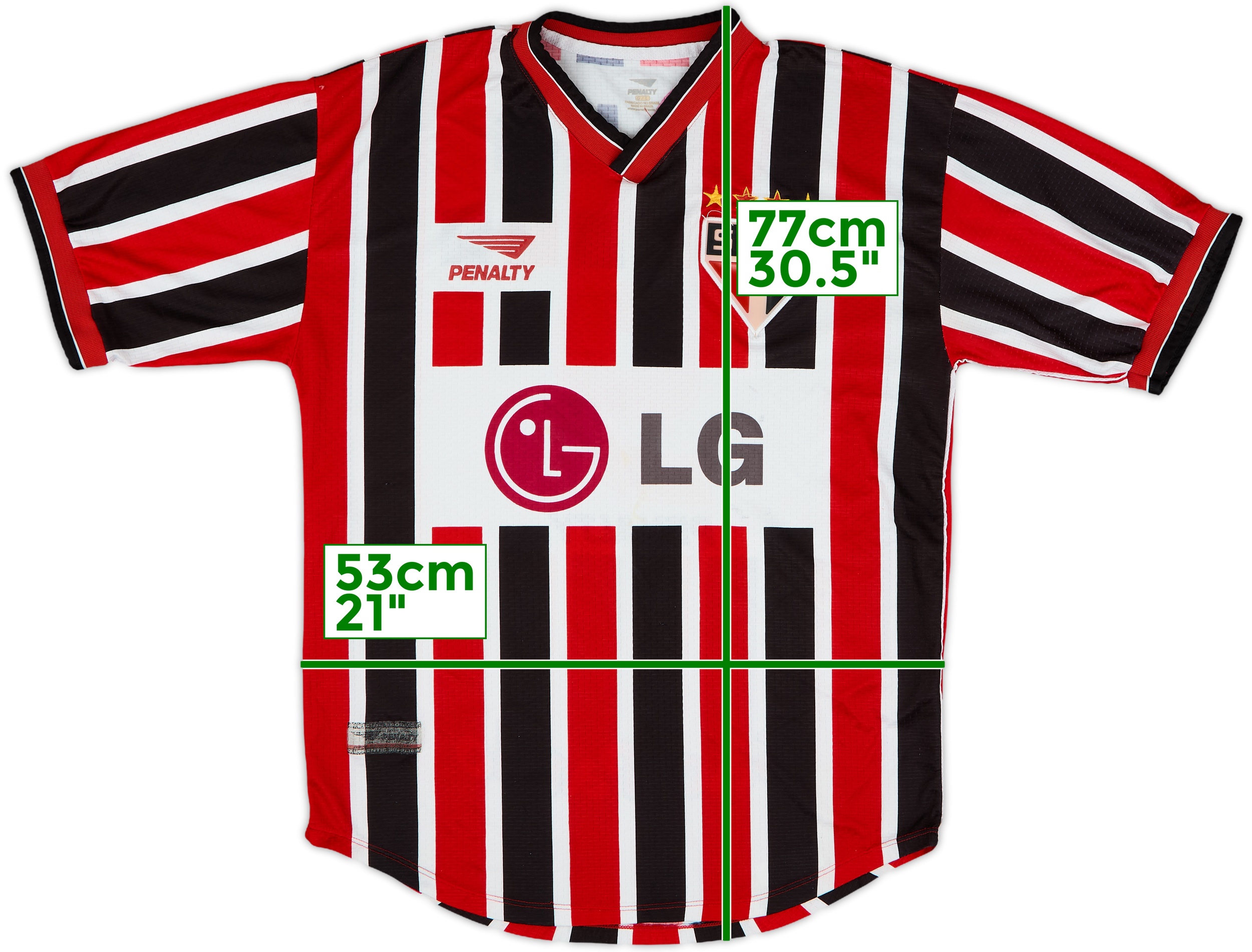 2001 Sao Paulo Away Shirt #9 - 8/10 - (L)