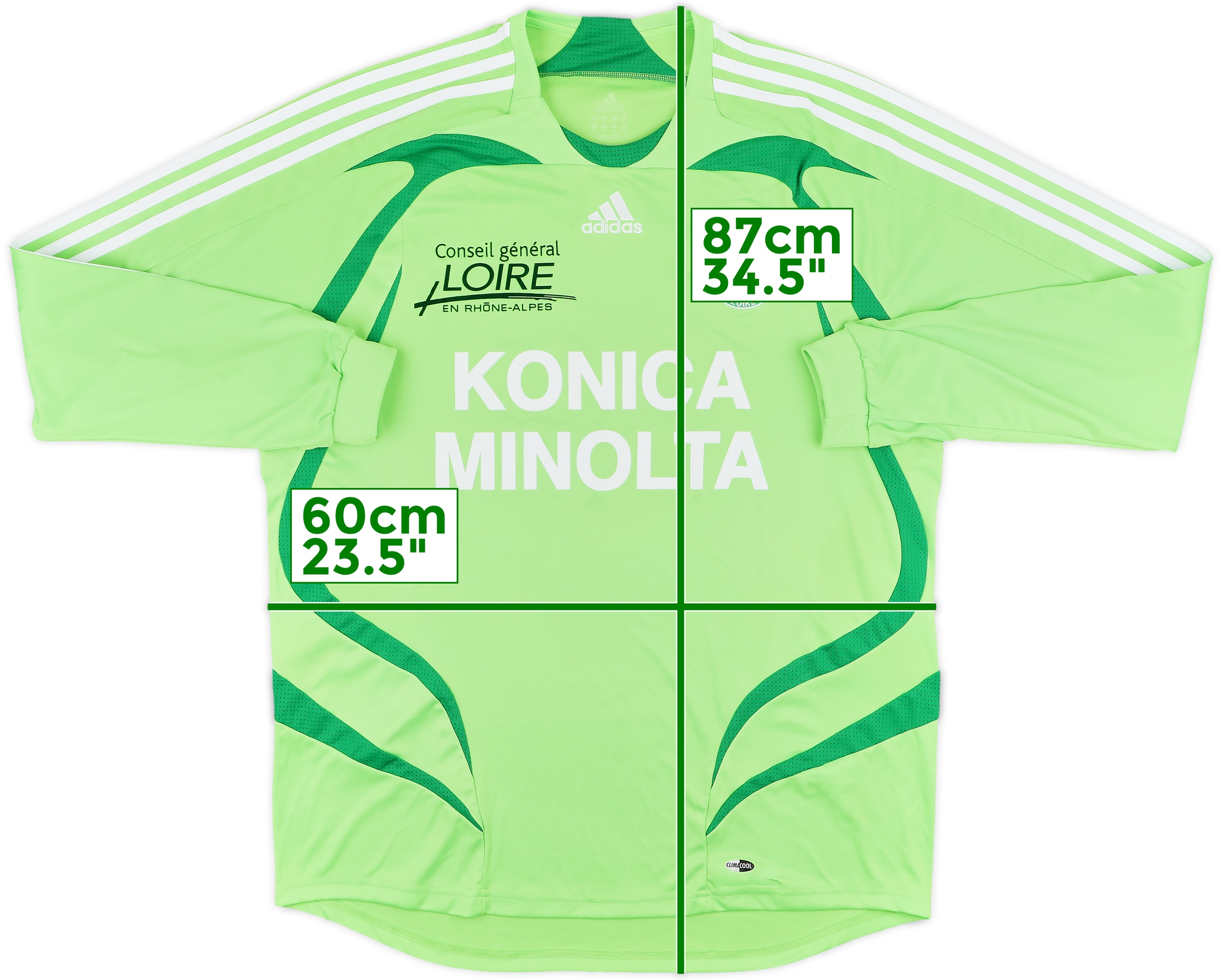 【送料込】adidas AS Saint-Étienne 半袖シャツ 緑［М］ Saint etienne shirt jersey adidas originals kit france