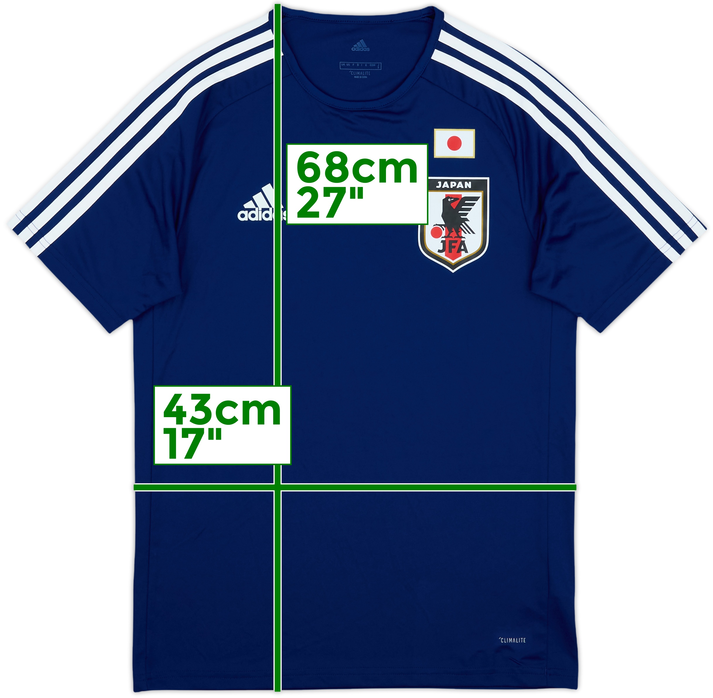 2017-18 Japan adidas Training Shirt 9/10
