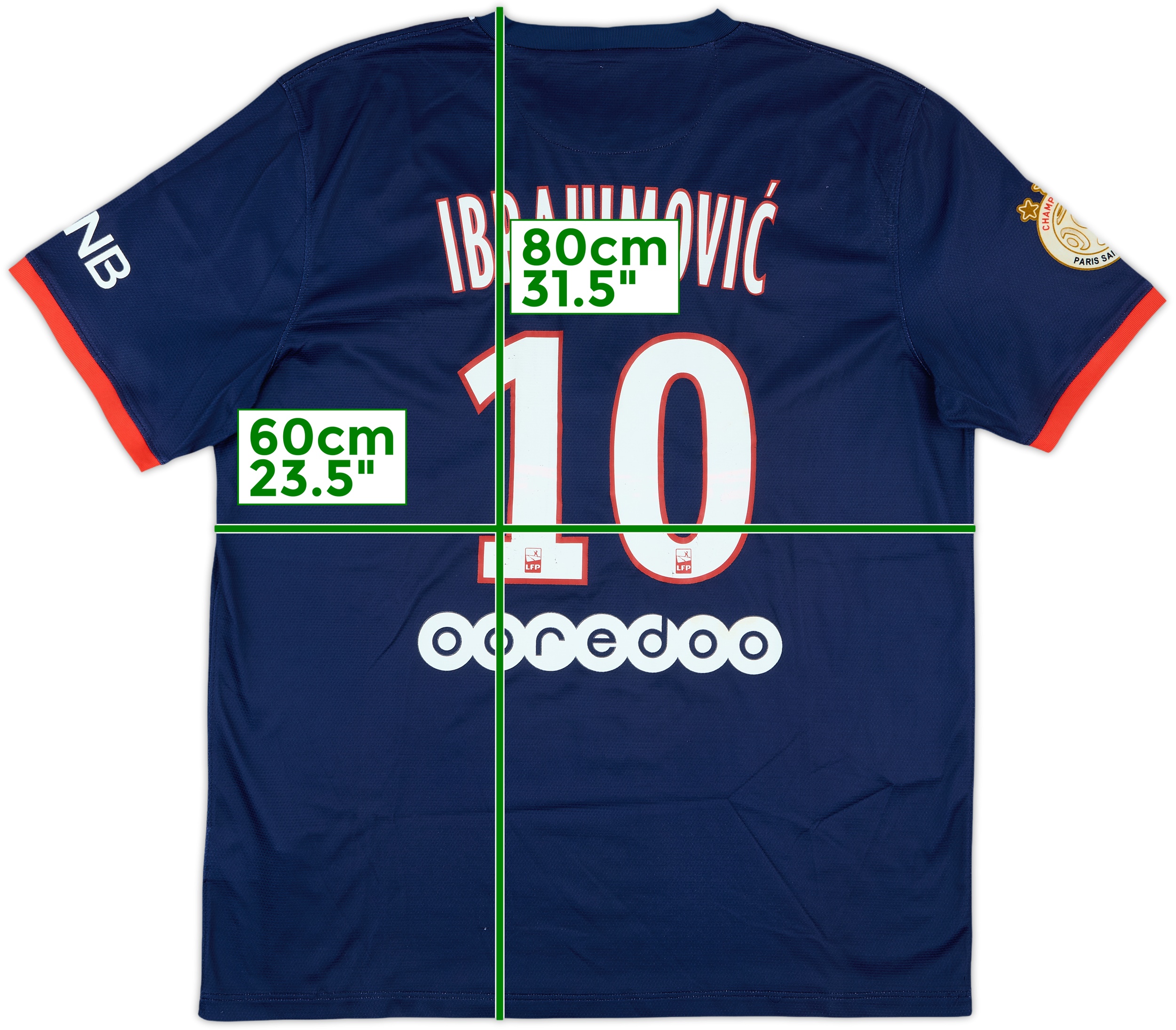 2015/16 PSG Home Jersey #10 Ibrahimovic Small Nike Paris