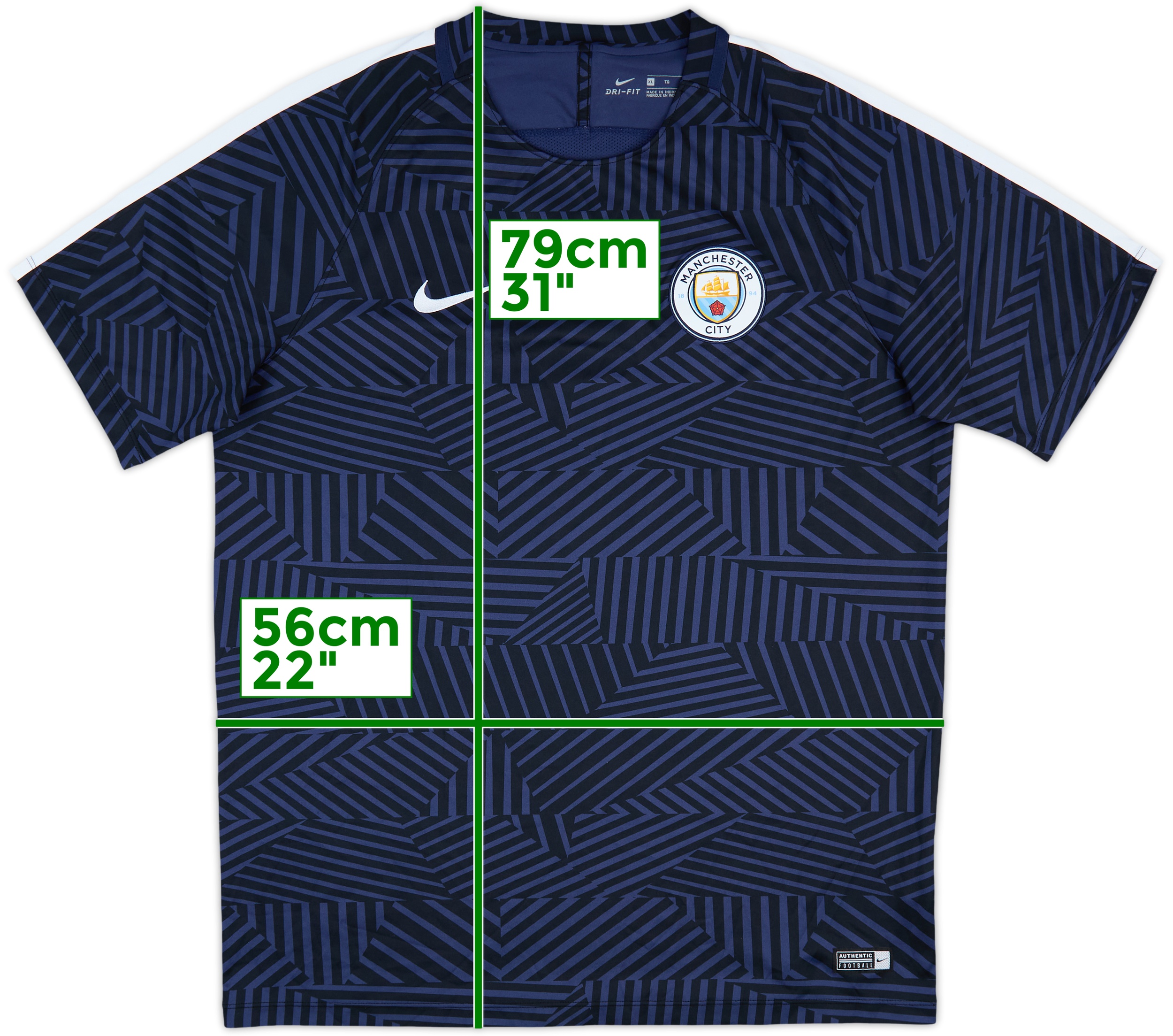 『5年保証』 City Manchester 2016-17 Nike (XL) - 10/10 - Shirt Training ウェア