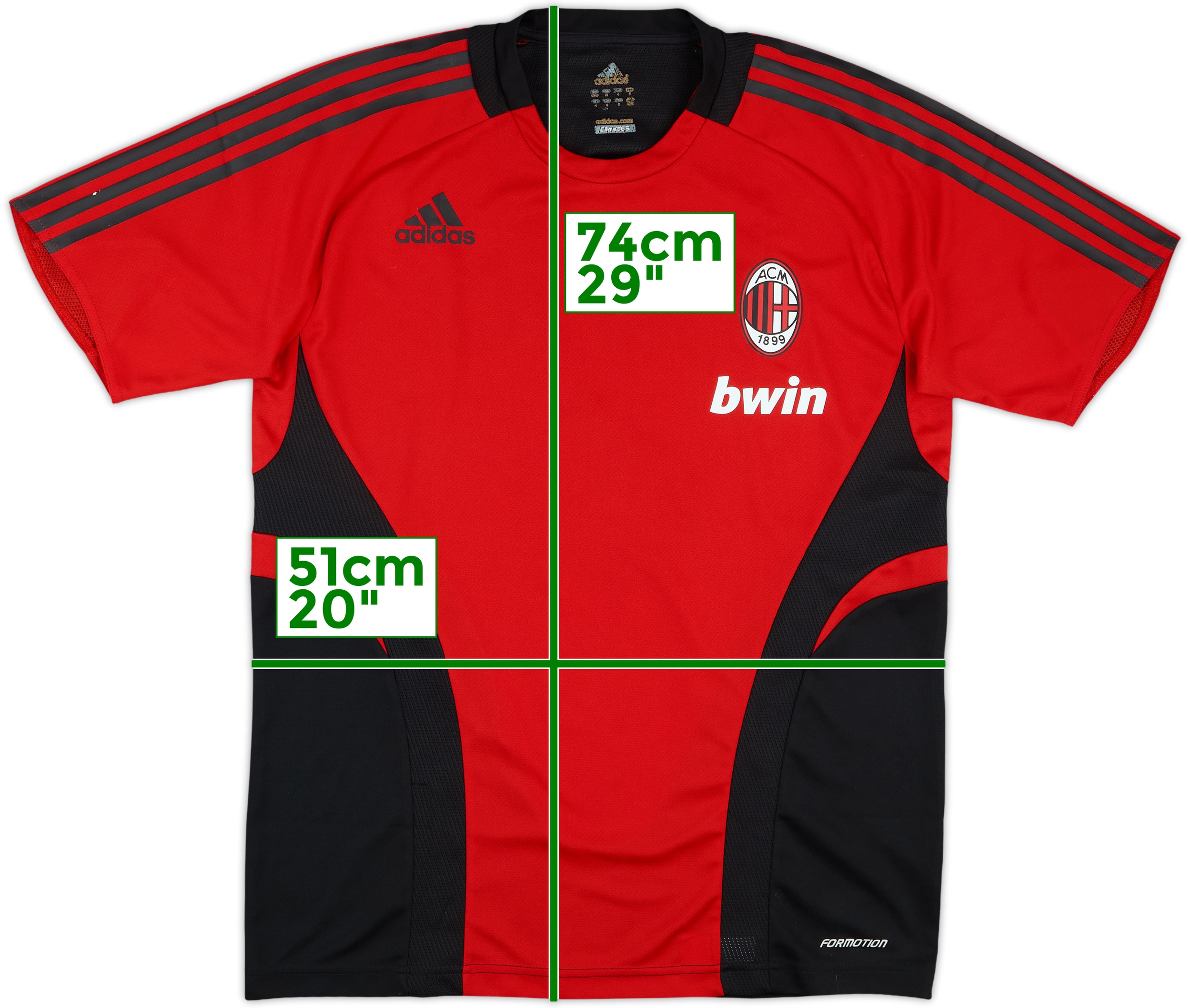 ウェア 2008/09 AC Milan Training jersey adidas 2002-03 AC Milan adidas Training Shirt - 7/10 - (L)