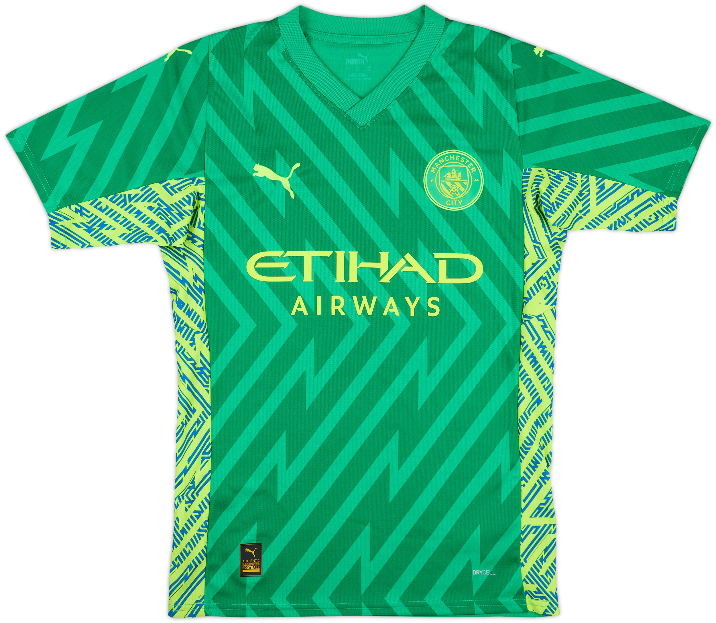 2023-24 Manchester City GK S/S Shirt - 10/10 - (L)