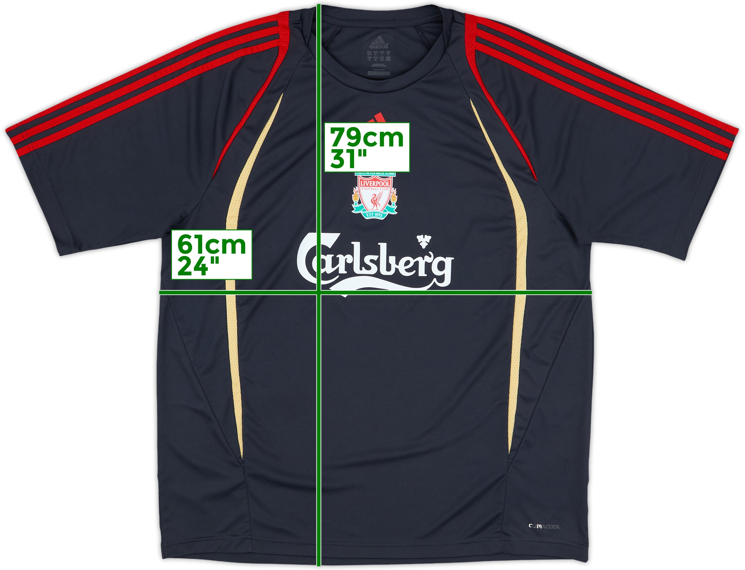 2011-12 Liverpool adidas Training Shirt - 8/10 - (5-6 Years)