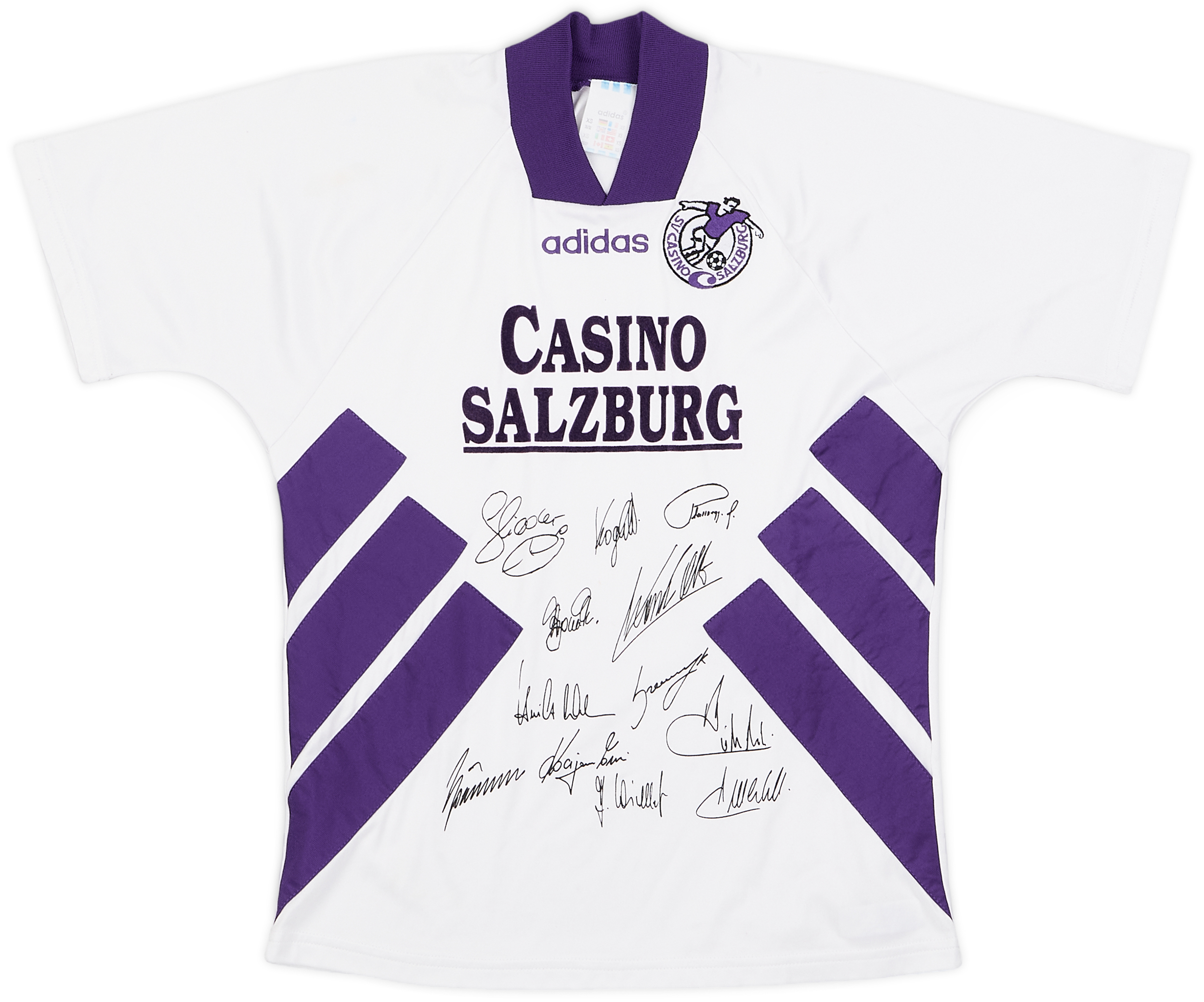 1993-94 Casino Salzburg 'Signed' Home Shirt - 9/10 - (XS)