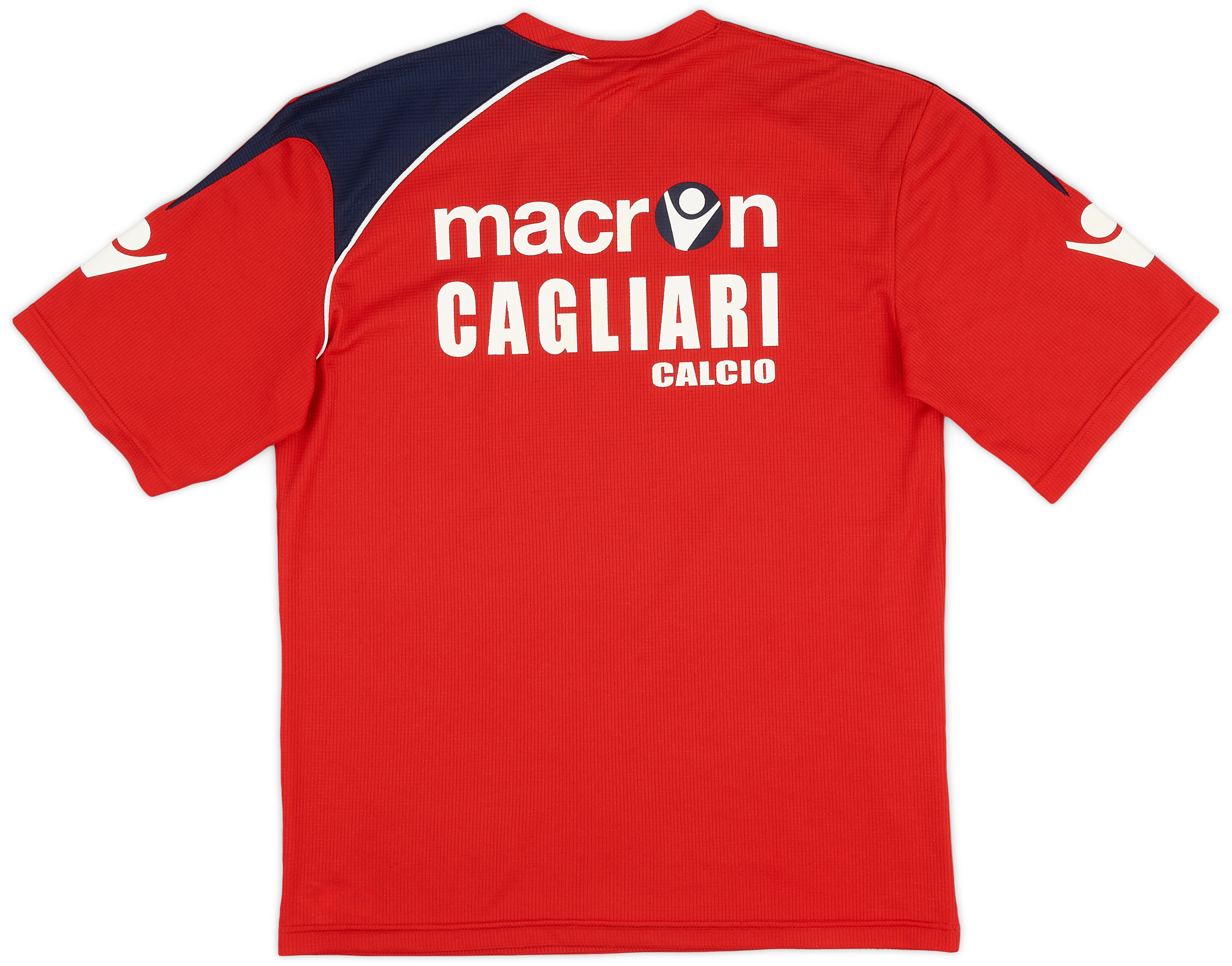 2010 11 Cagliari Macron Training Shirt 8 10 S