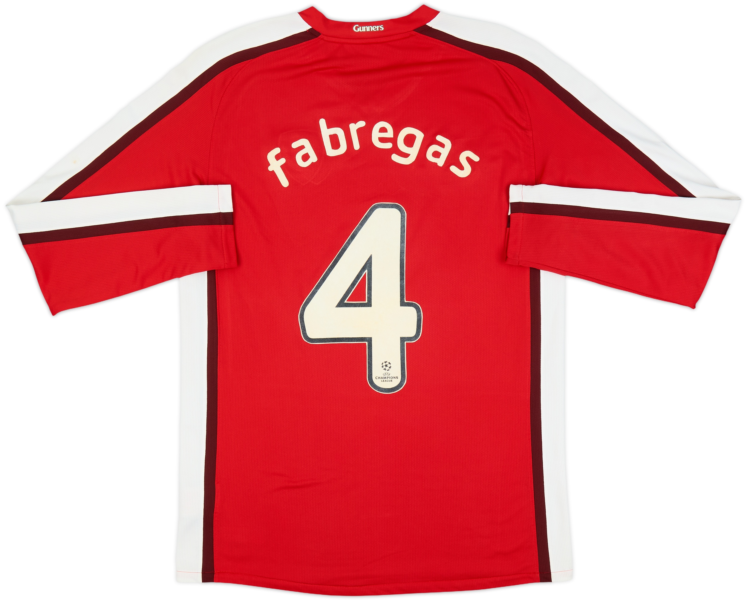 2008-10 Arsenal Home L/S Shirt Fabregas #4 - 6/10 - (S)