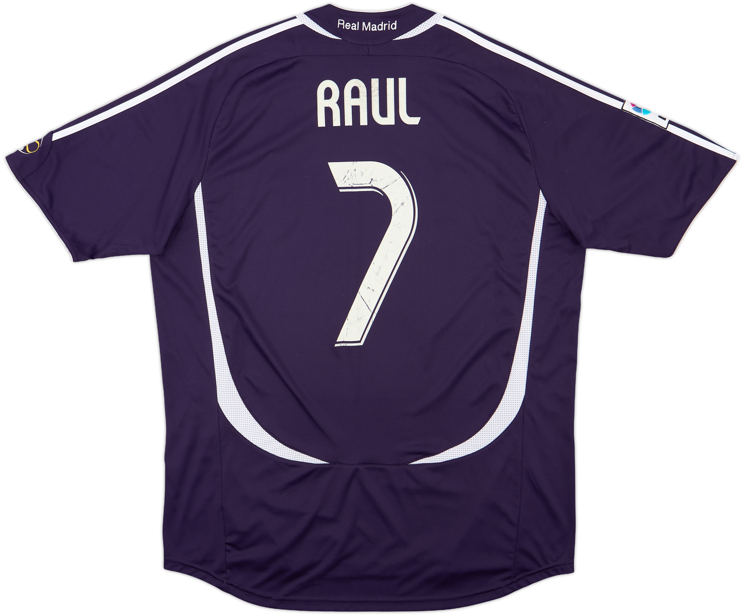 レアル・マドリード RAUL 7番 シャツ RAUL 7 Real Madrid Football Shirt Men's L Adidas Centenary