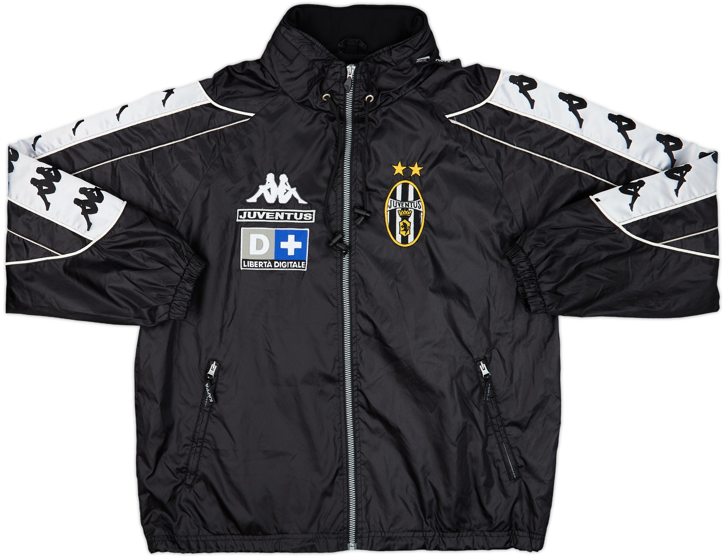 ウェア 99-00 Juventus Kappa windbreaker black L 99-00 Juventus Kappa windbreaker black L