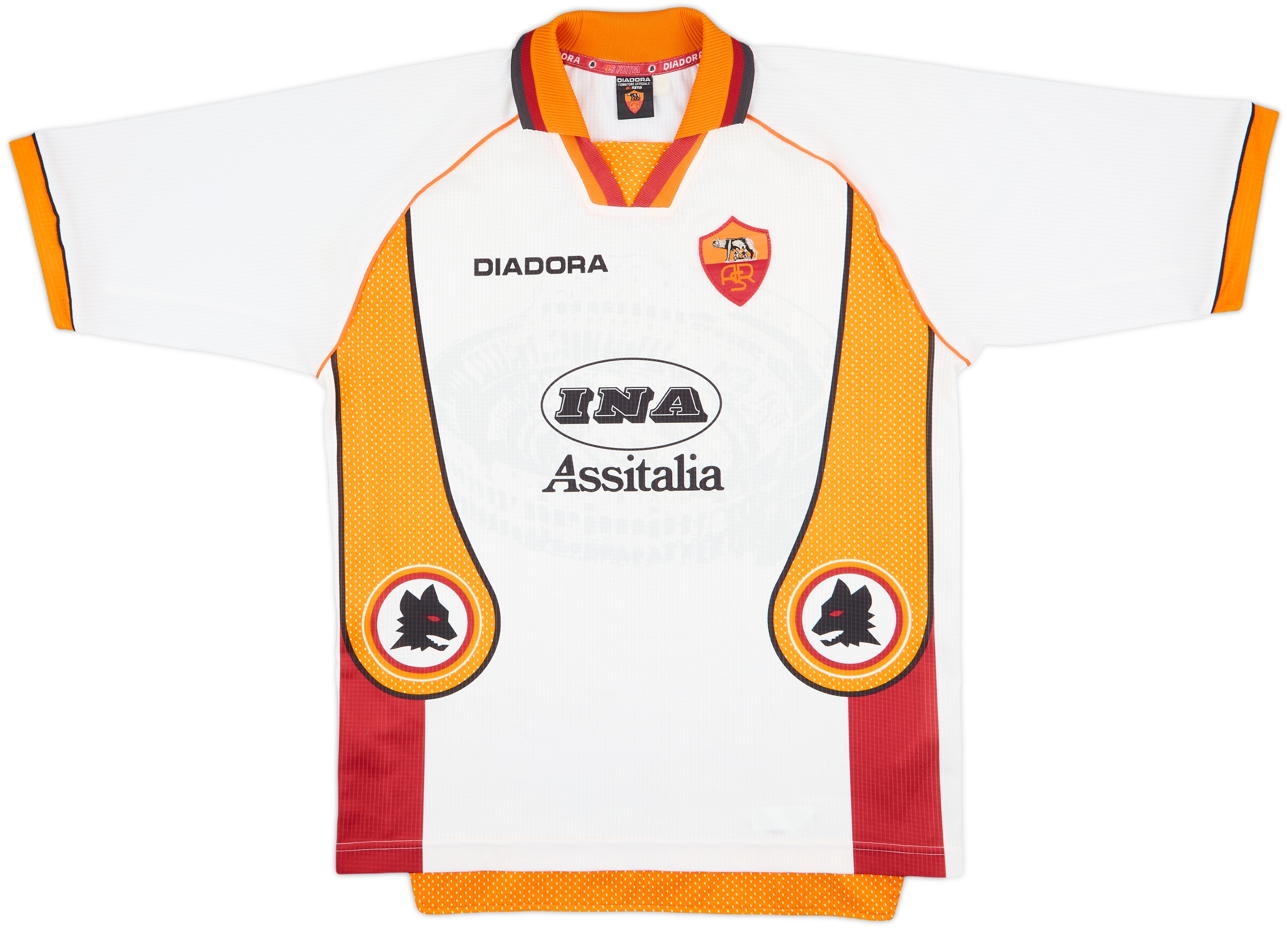 DIADORA AS Roma シャツ ワインレッド W2c this Diadora AS Roma 1998-1999 long sleeve home kit : r