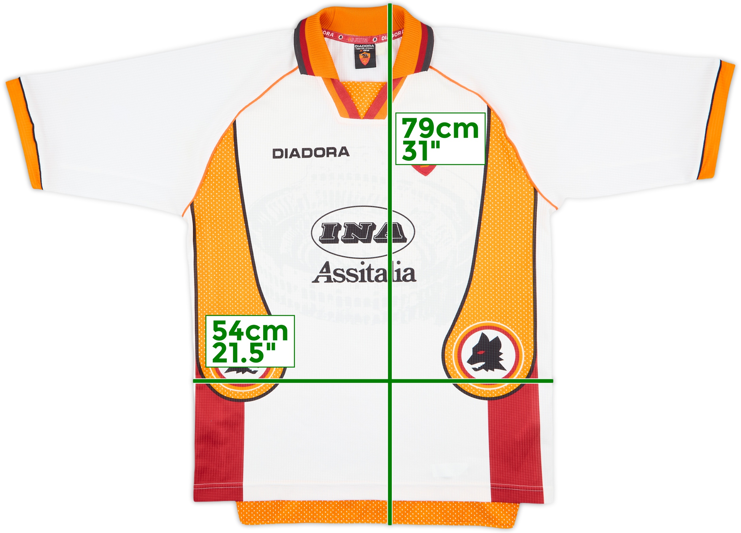 1997-98 Roma Away Shirt - 8/10 - (L)