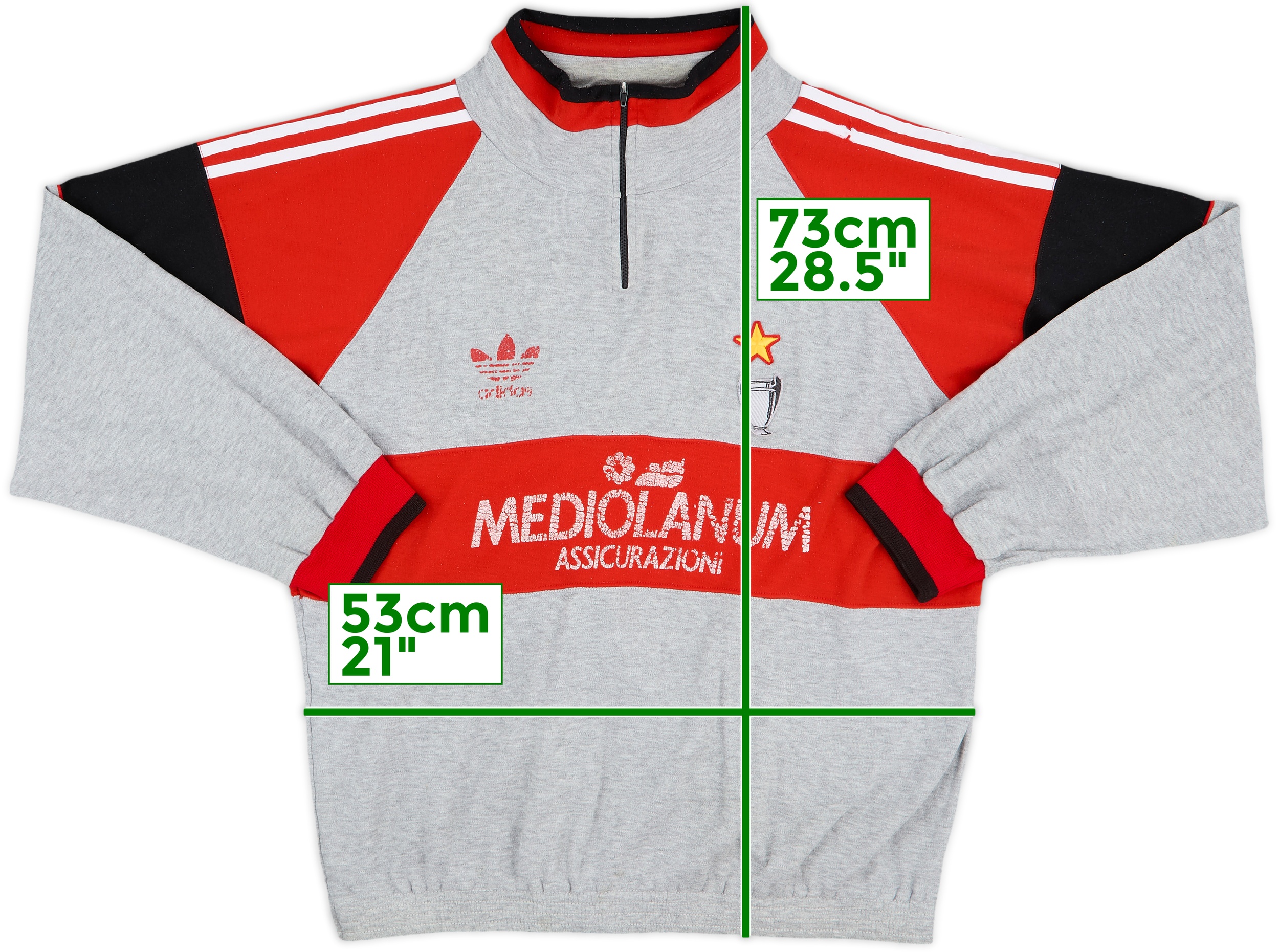 ウェア AC MILAN SWT TRAINING TOP L AC Milan L 1990's Practice Training Lotto Maglia Shirt