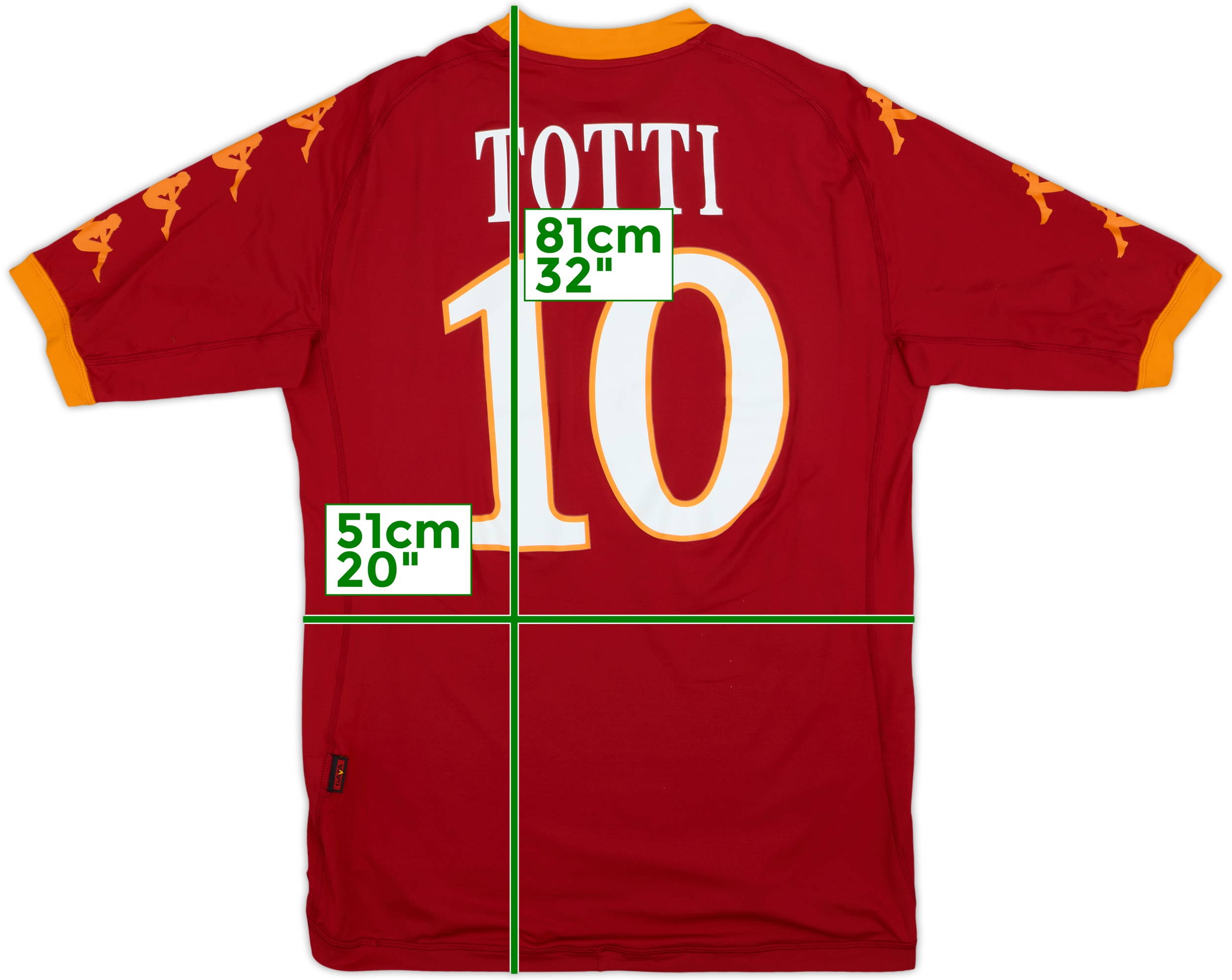 【新品未使用】ローマ｜07-08｜#10 TOTTI｜80周年記念 新品未使用】ローマ｜07-08｜#10 TOTTI｜80周年記念
