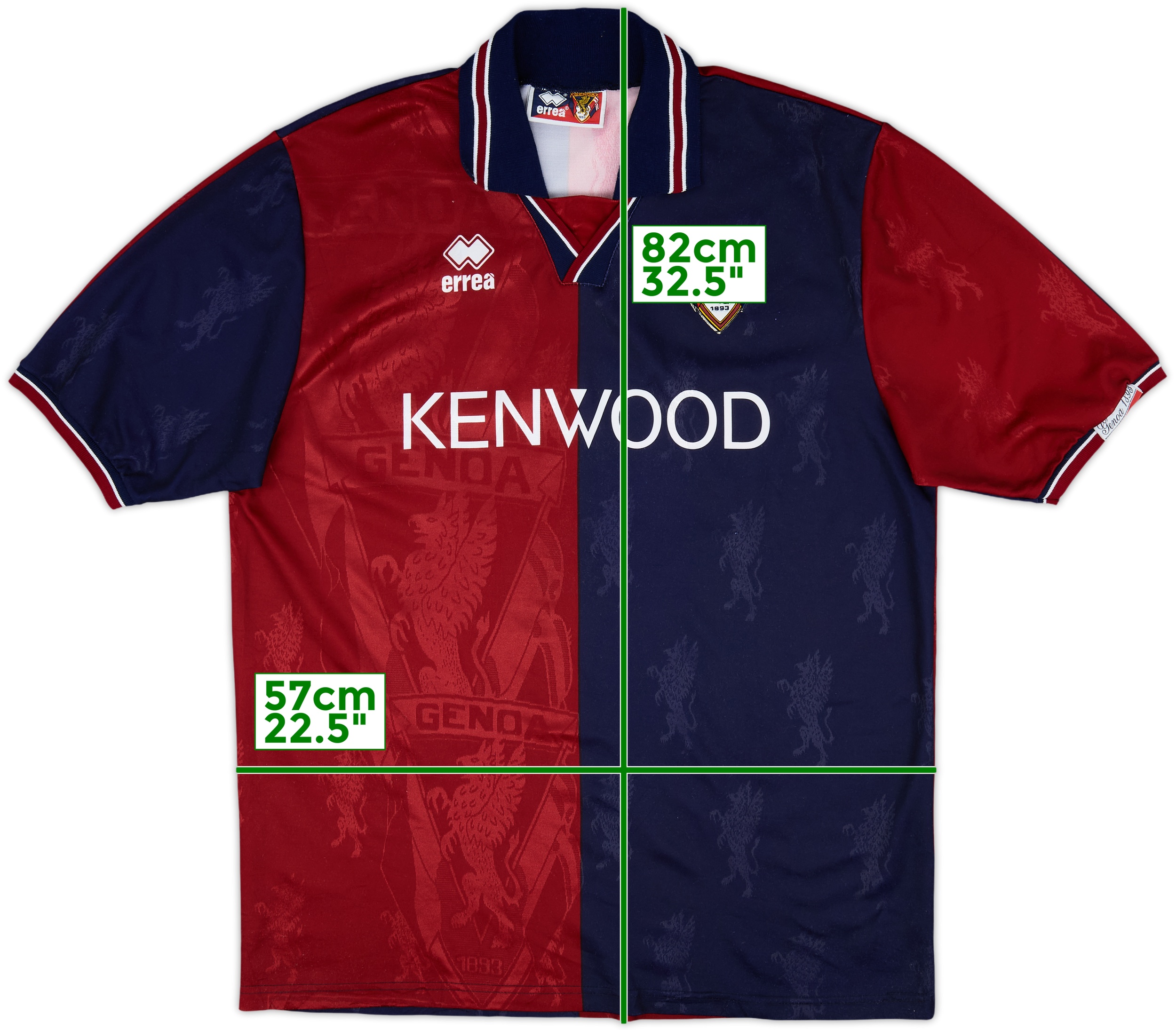 GENOA 1993年製 サッカージャージ XL GENOA 1993年製 サッカージャージ XL