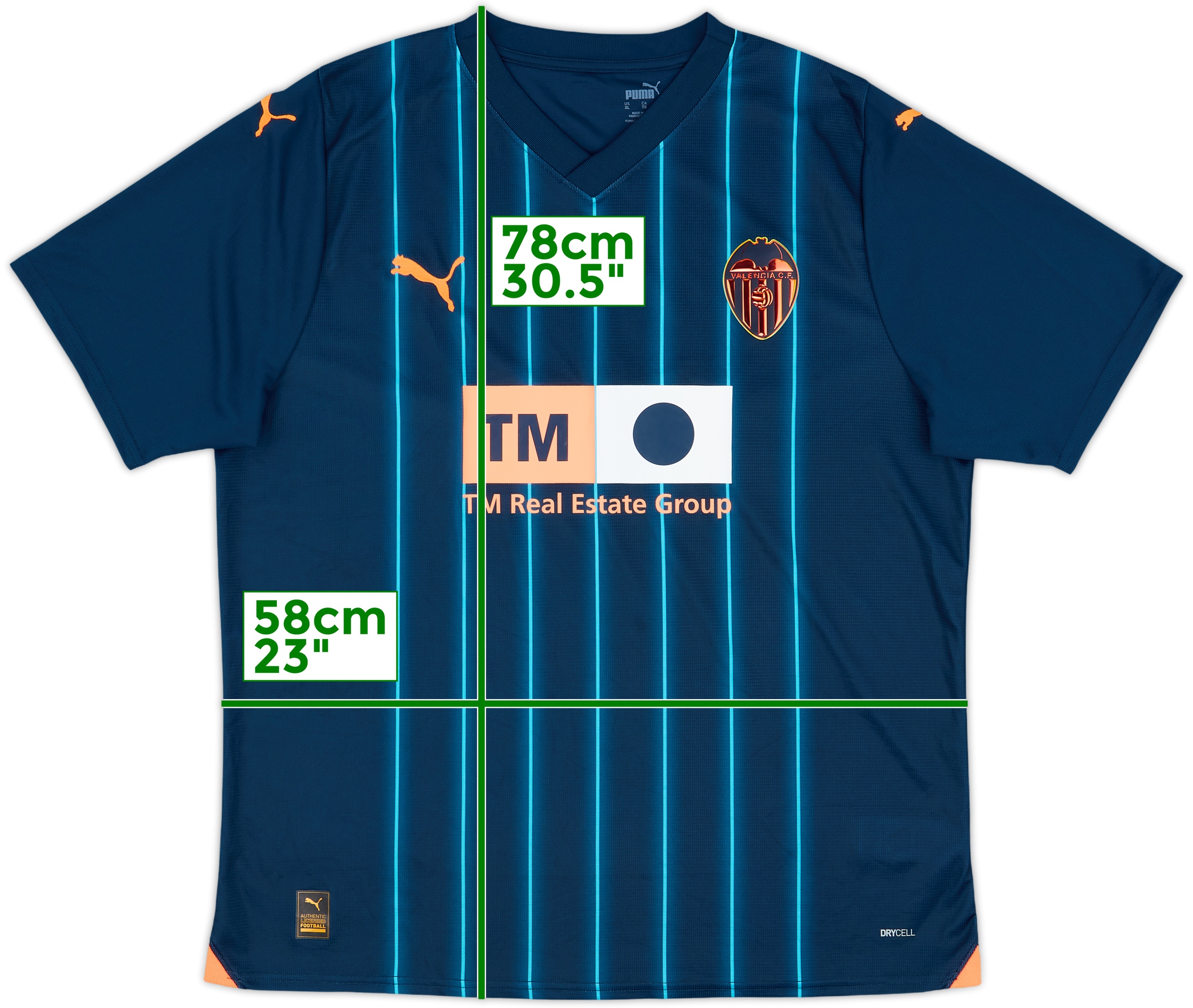 2023-24 Valencia Away Shirt - 8/10 - (XL)