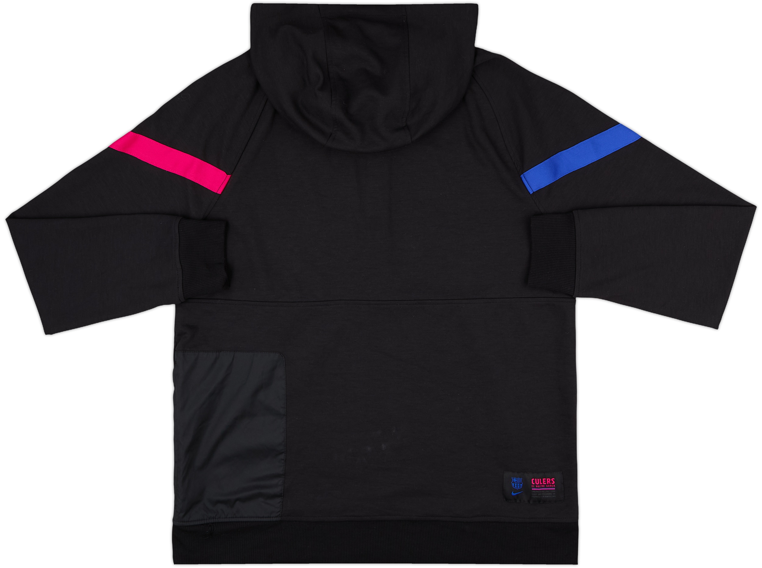 2021-22 Barcelona Nike 1/2 Zip Hooded Track Jacket - 8/10 - (L)