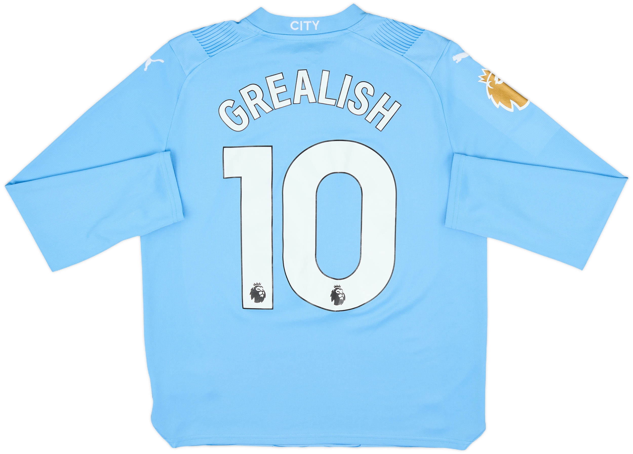【新品/タグ付き】23/24マンチェスター・C♯10 GREALISH Lサイズ 2023-24 Manchester City Home L/S Shirt Grealish #10 - 9/10