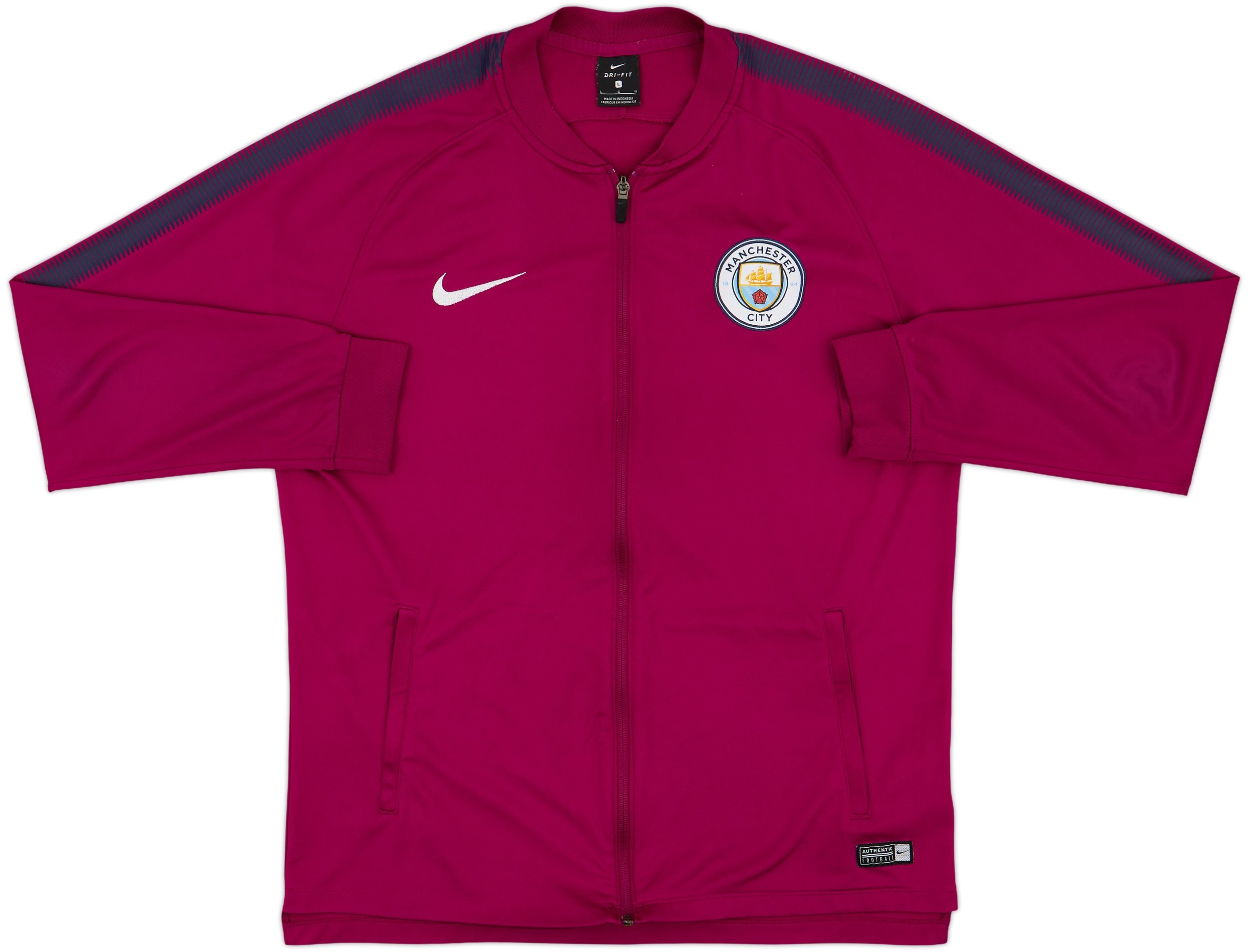 2017-18 Manchester City Nike Track Jacket - 8/10 - (L)