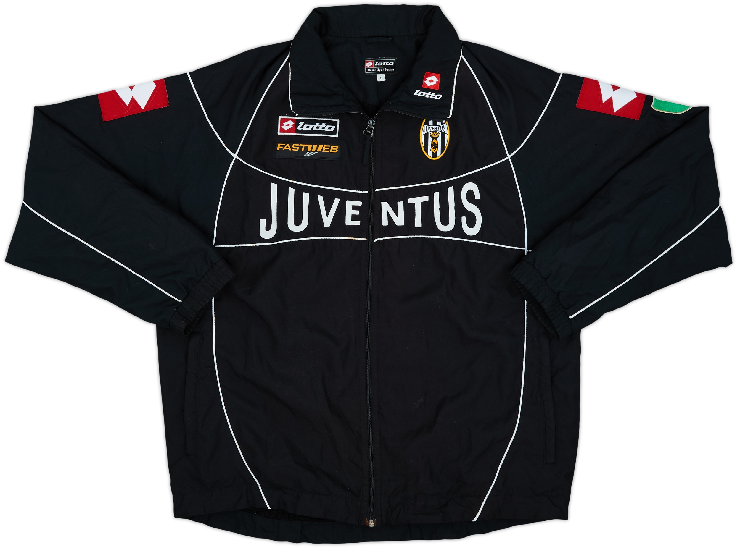 2002-03 Juventus Lotto Track Jacket - 8/10 - (L)