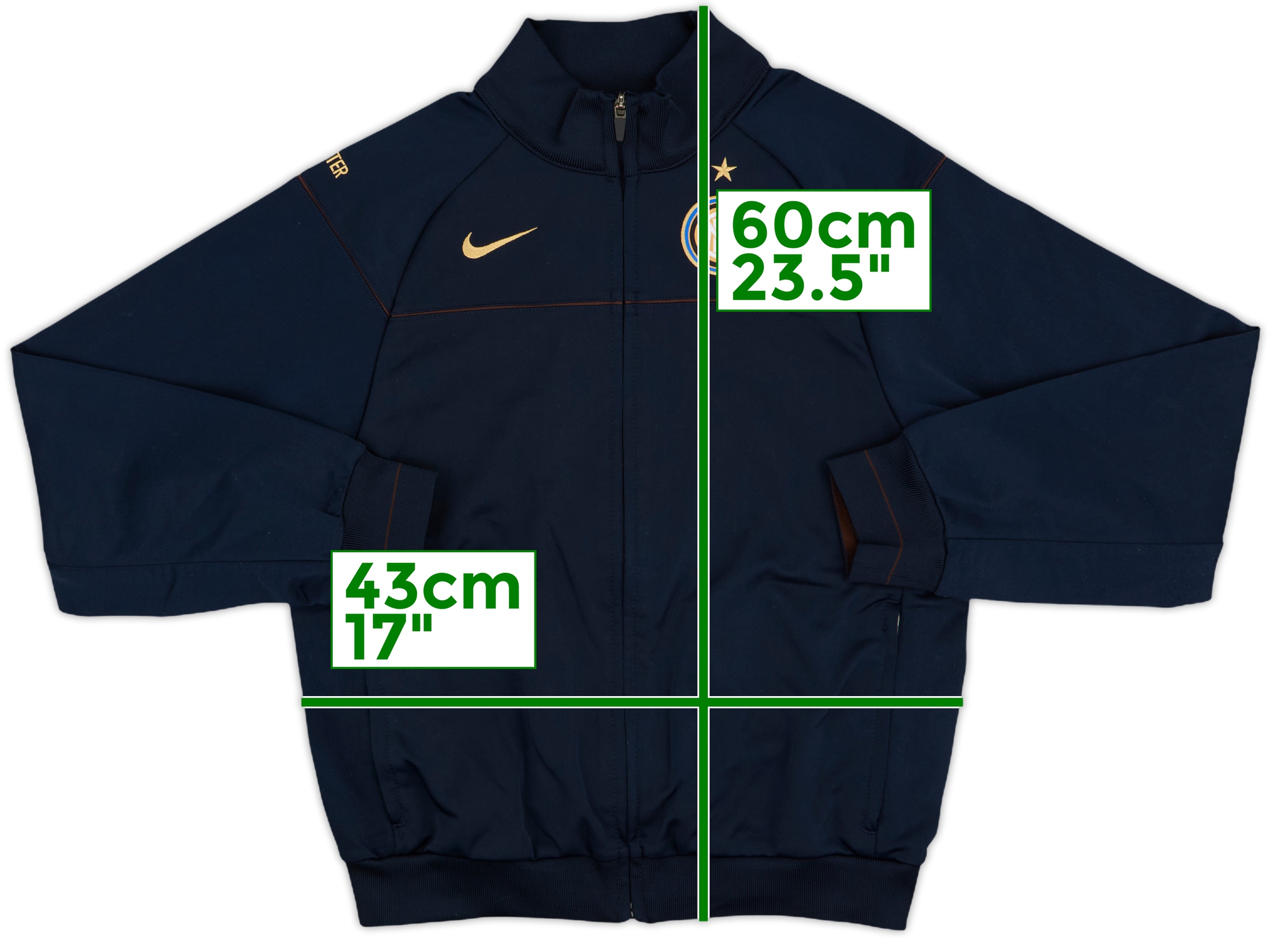 NIKE セリエA FC INTER Track Jacket Kids XS 2008-09 Inter Milan Nike Track Jacket - 8/10 - (L.Boys)
