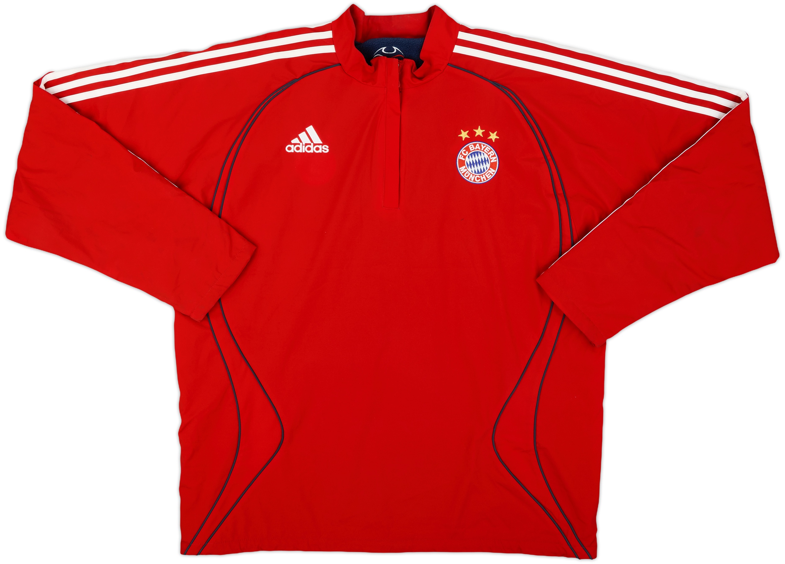 2006-07 Bayern Munich adidas 1/4 Zip Reversible Fleece Top - 9/10