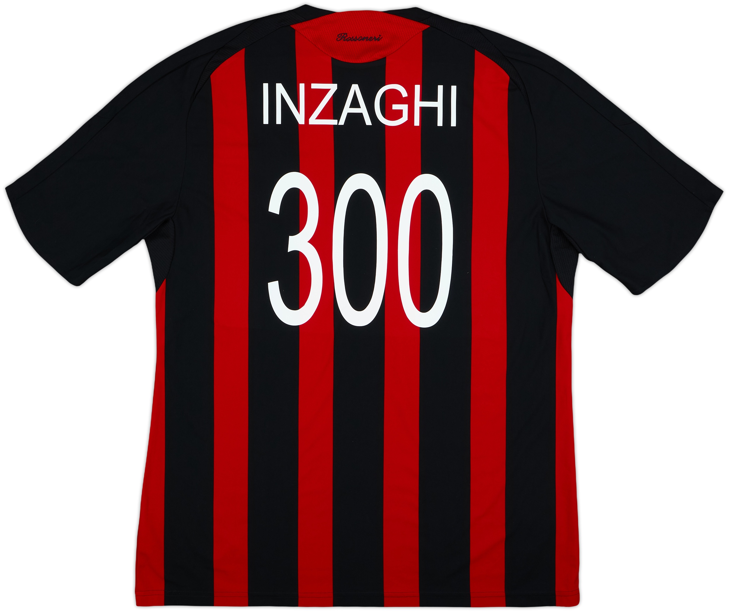 2008-09 AC Milan Home Shirt Inzaghi #300 - 8/10 - (XL)