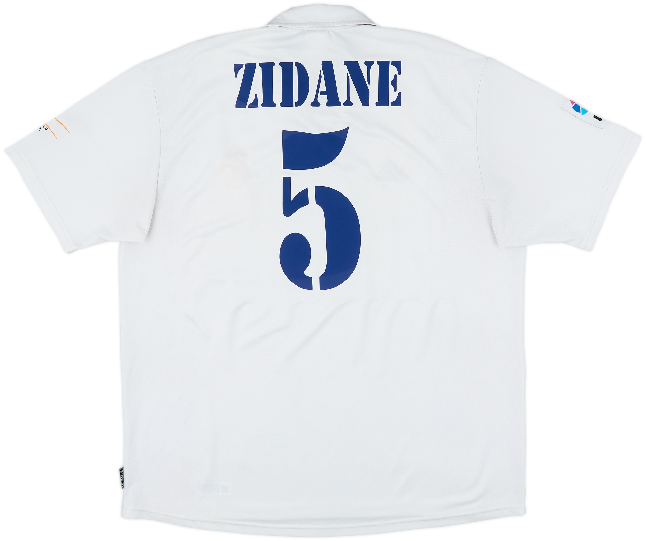 2001 Real Madrid Home Shirt Zidane #5 - 7/10 - (XL)