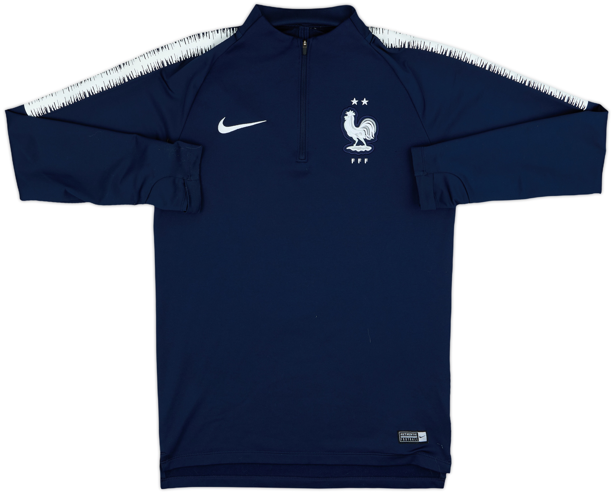 2018-19 France Nike 1/4 Zip Drill Top - 8/10 - (S)