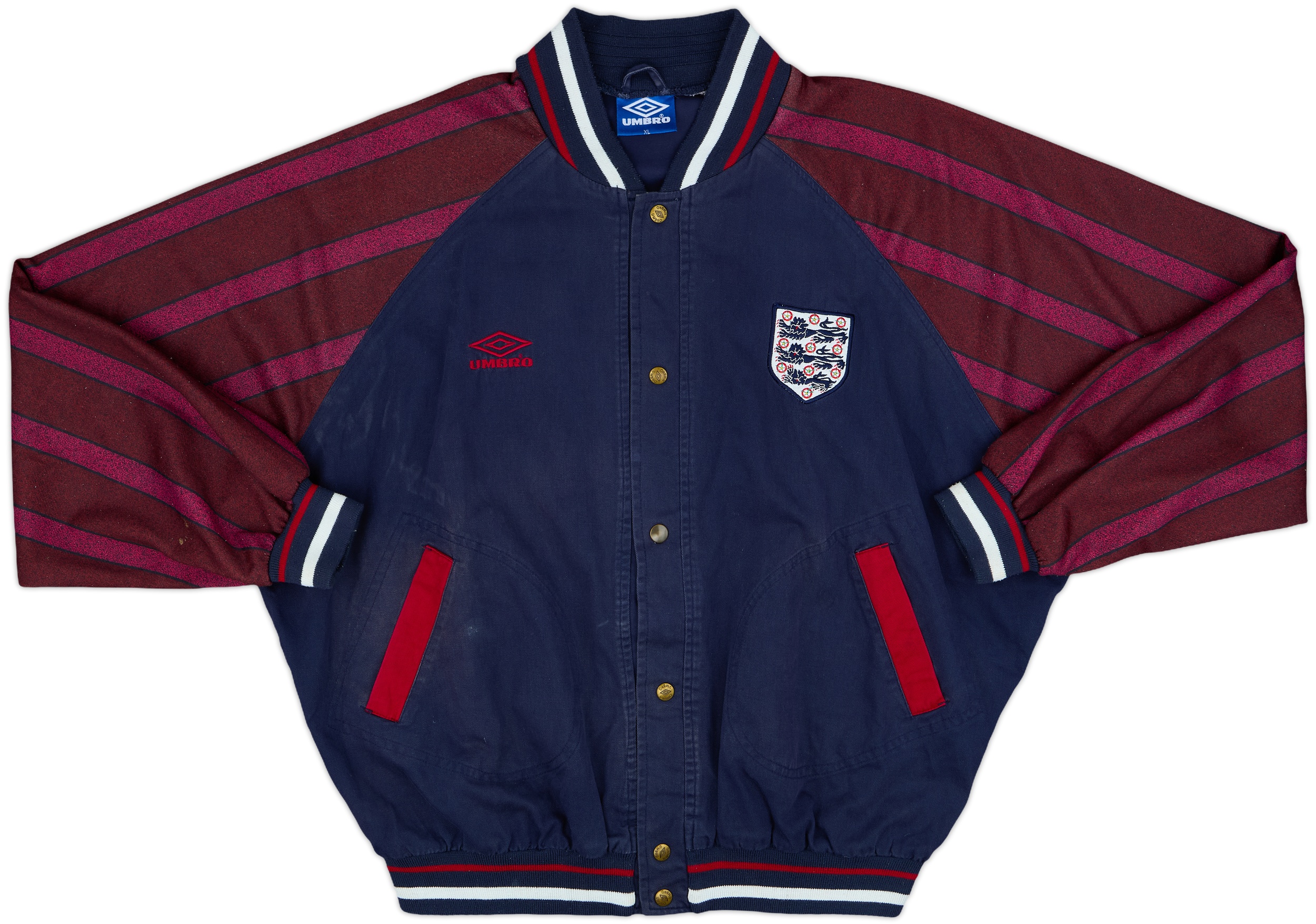 1994-96 England Umbro Track Jacket - 6/10 - (XL)