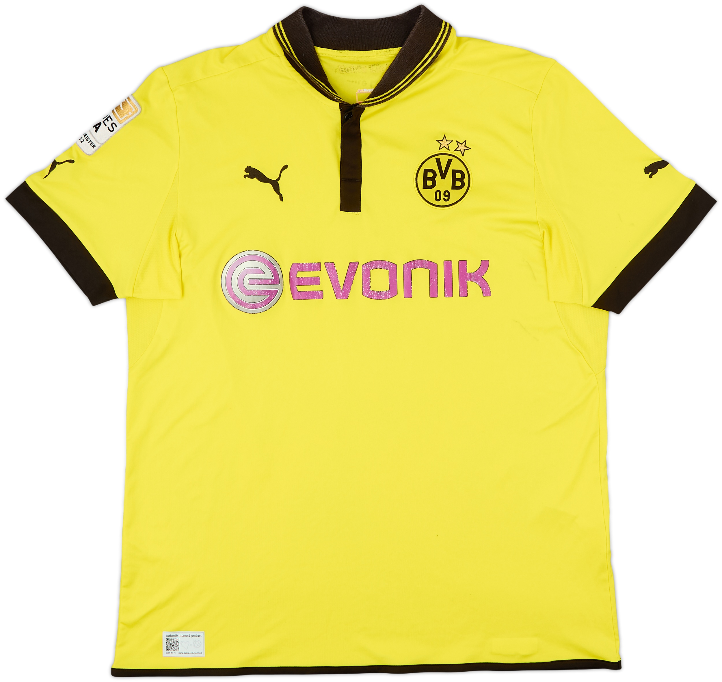 ウェア Borussia Dortmund 2012/13  2012-13 Borussia Dortmund Home Shirt - 5/10 - (XXL)