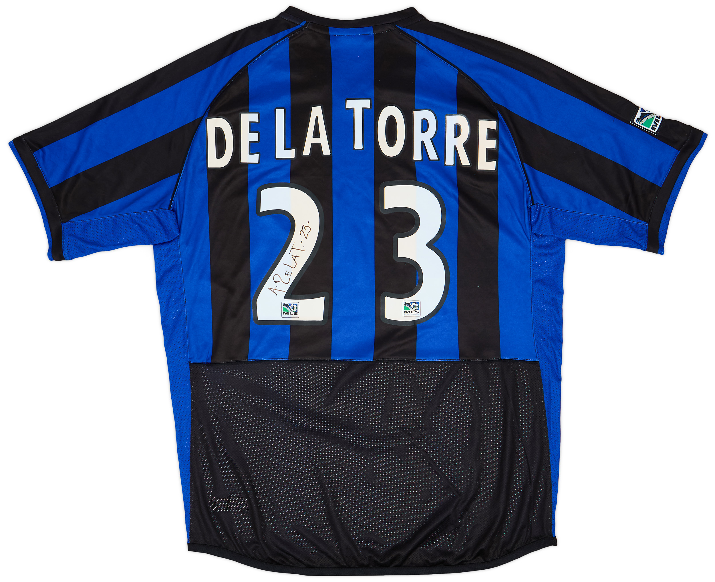 2004 Colorado Rapids Match Issue Signed Home Shirt De La Torre #23