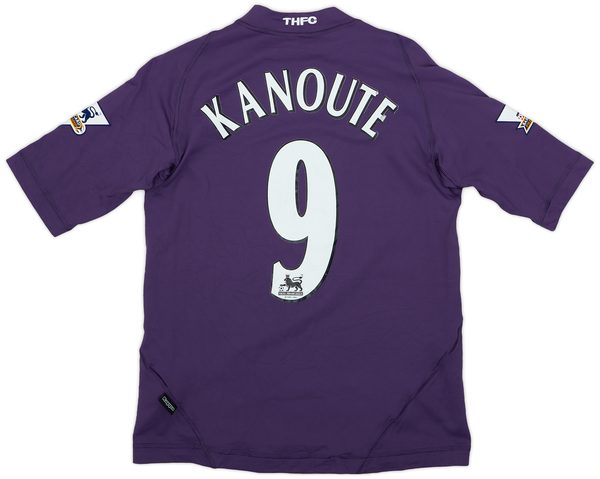 【NEW】 Tottenham Hotspur 2003 game shirt 2003-04 Tottenham Third Shirt Kanoute #9 - 4/10 - (S)