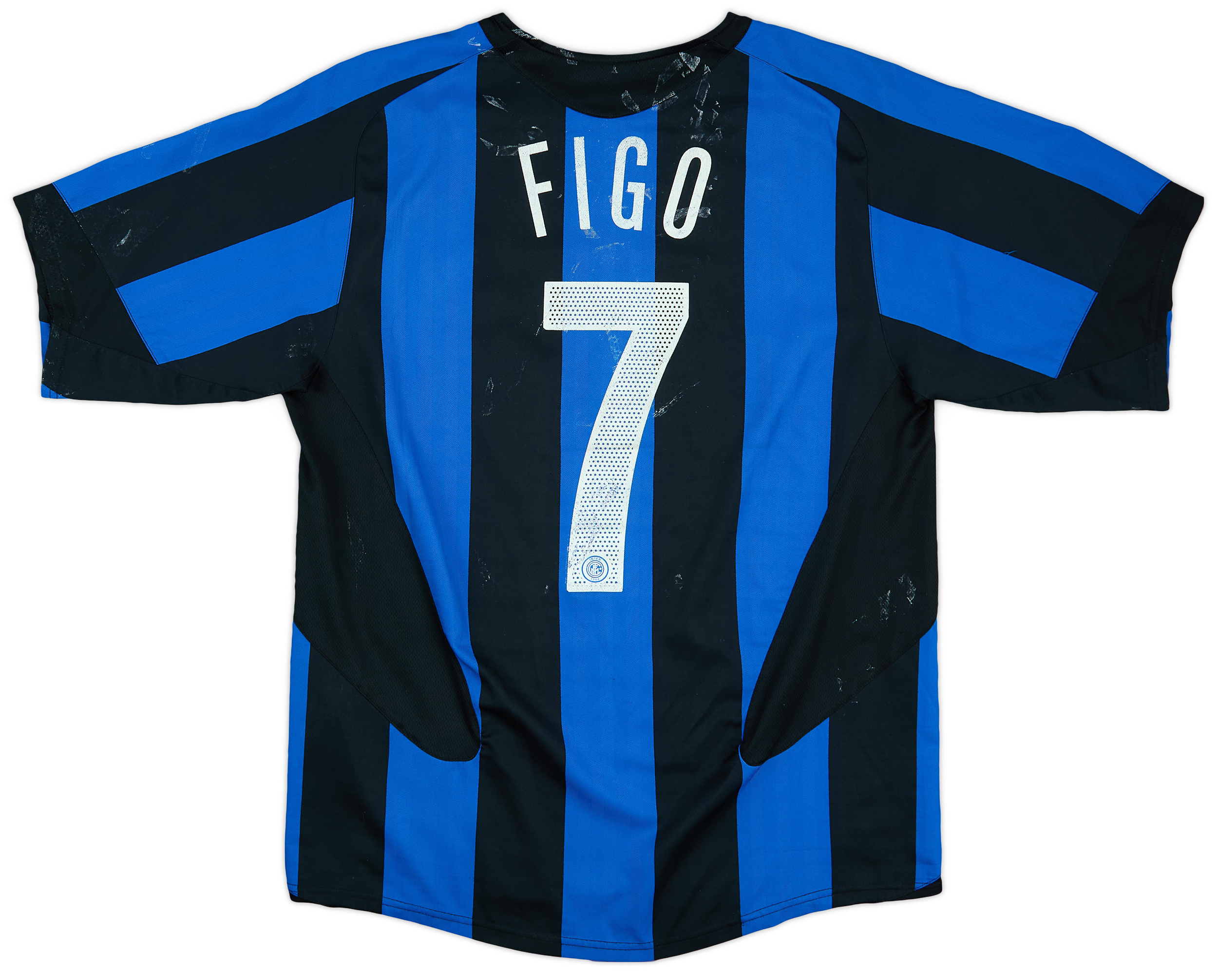 2005-06 Inter Milan Home Shirt Figo #7 - 4/10 - (M)
