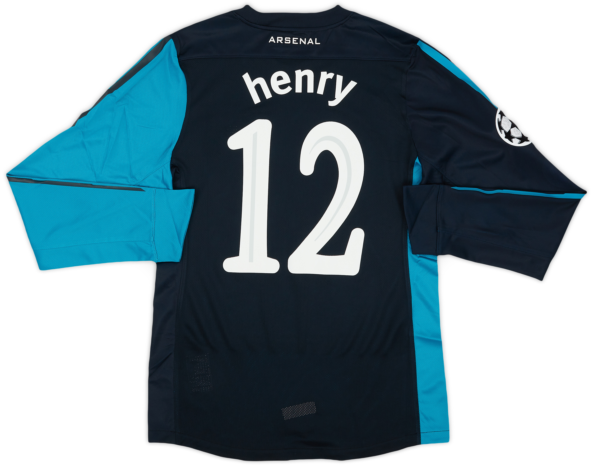 2011-12 Arsenal Player Issue Away L/S Shirt Henry #12 (M)