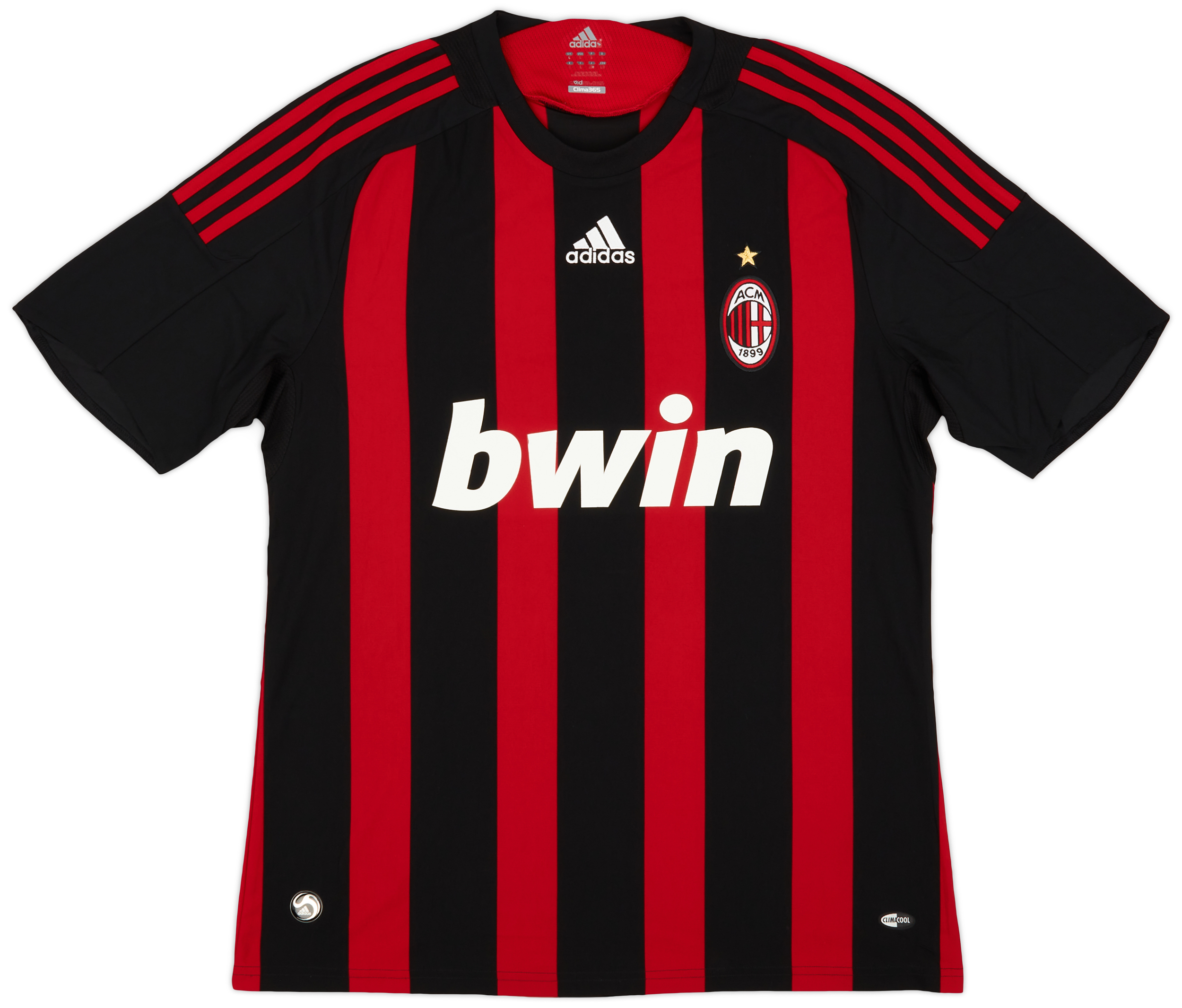 正規品　JUVENTUS PIRLO 21 ACミラン 2008-09 AC Milan Home Shirt Pirlo #21 - 6/10 - (L)