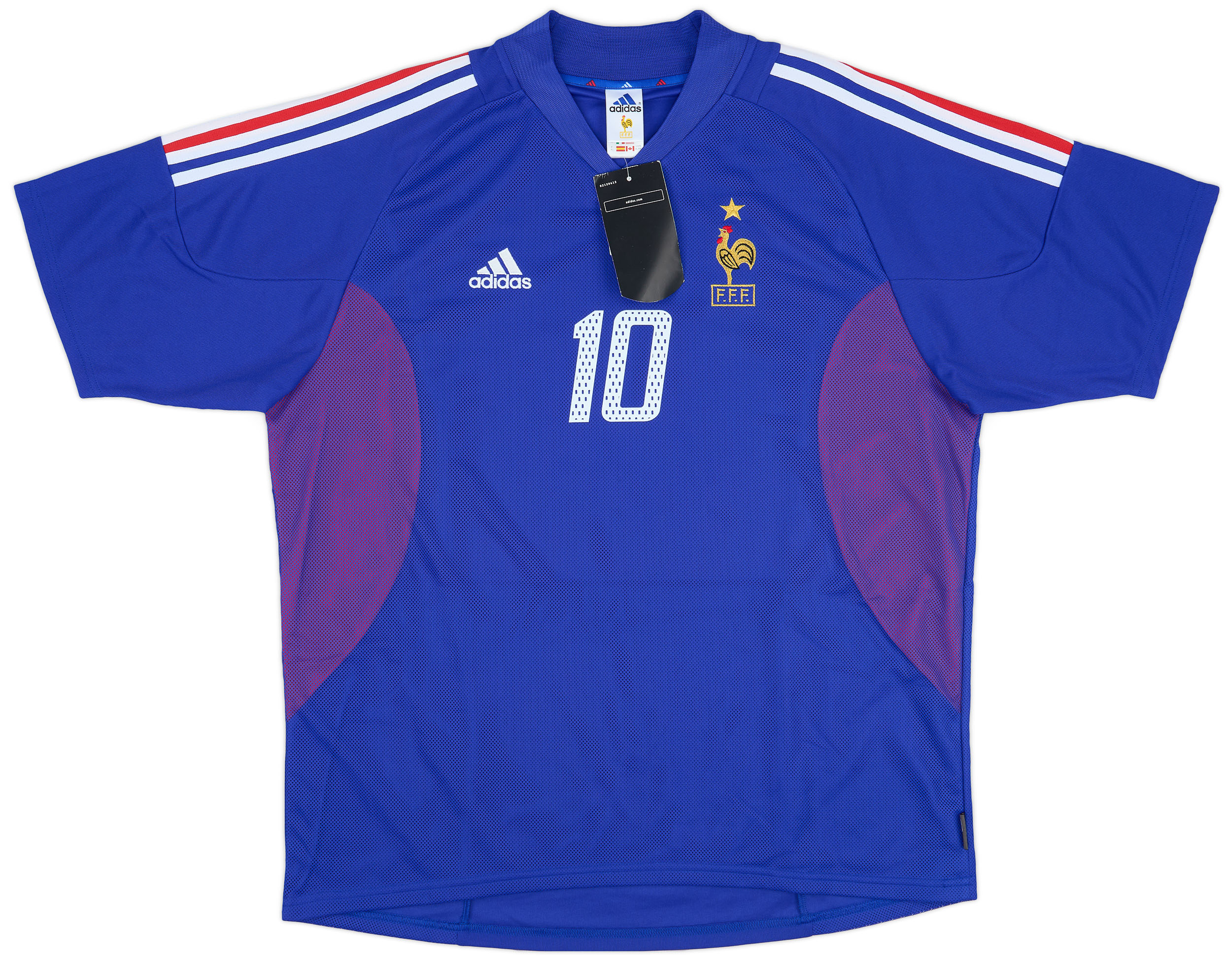 adidas フランス代表2002ワールドカップZIDANE10番 ユニフォーム 12f1fe3b660bcb27080208807f78a8