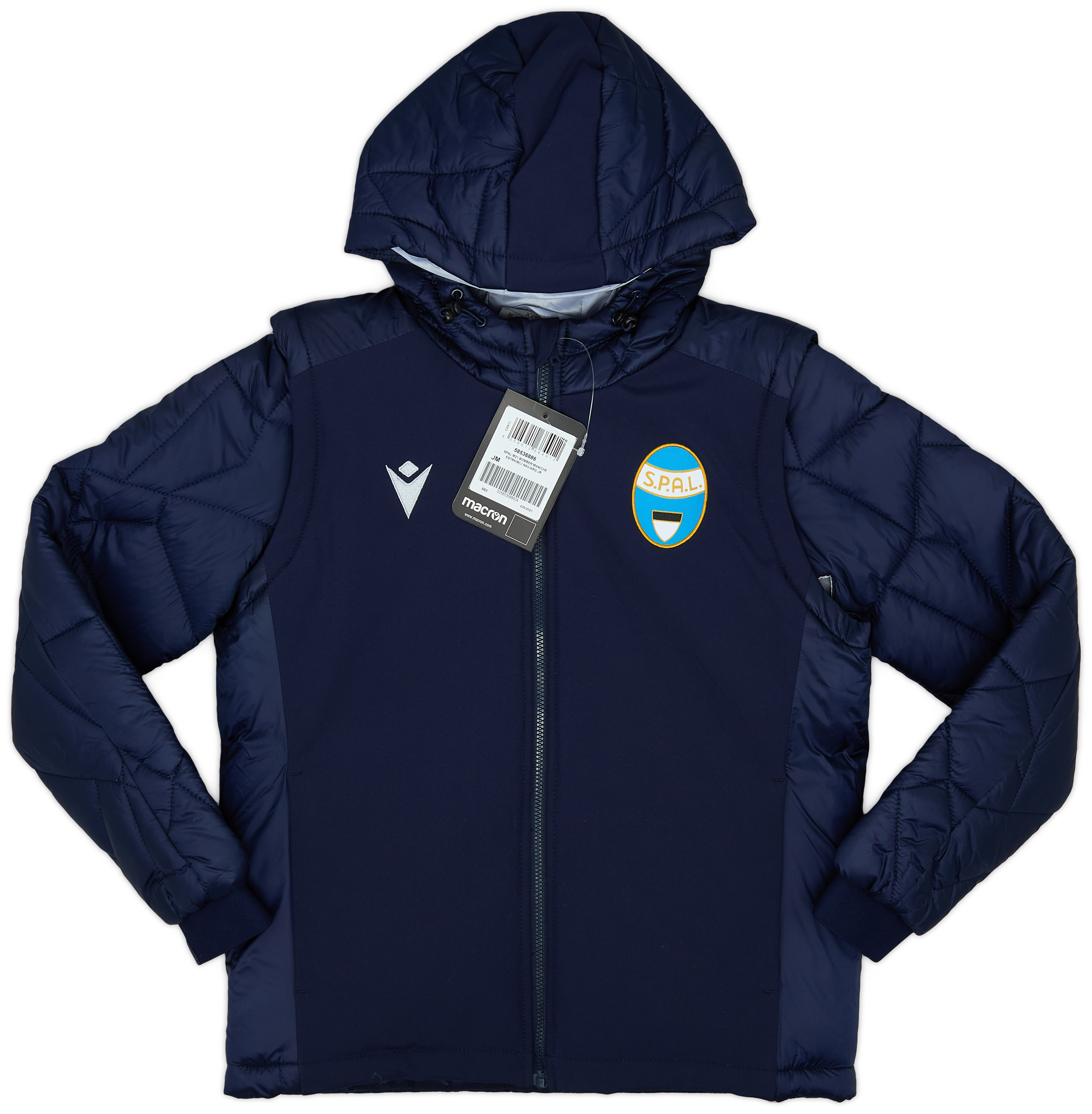 2021-22 SPAL Macron Padded Jacket/Gilet (L.Kids)