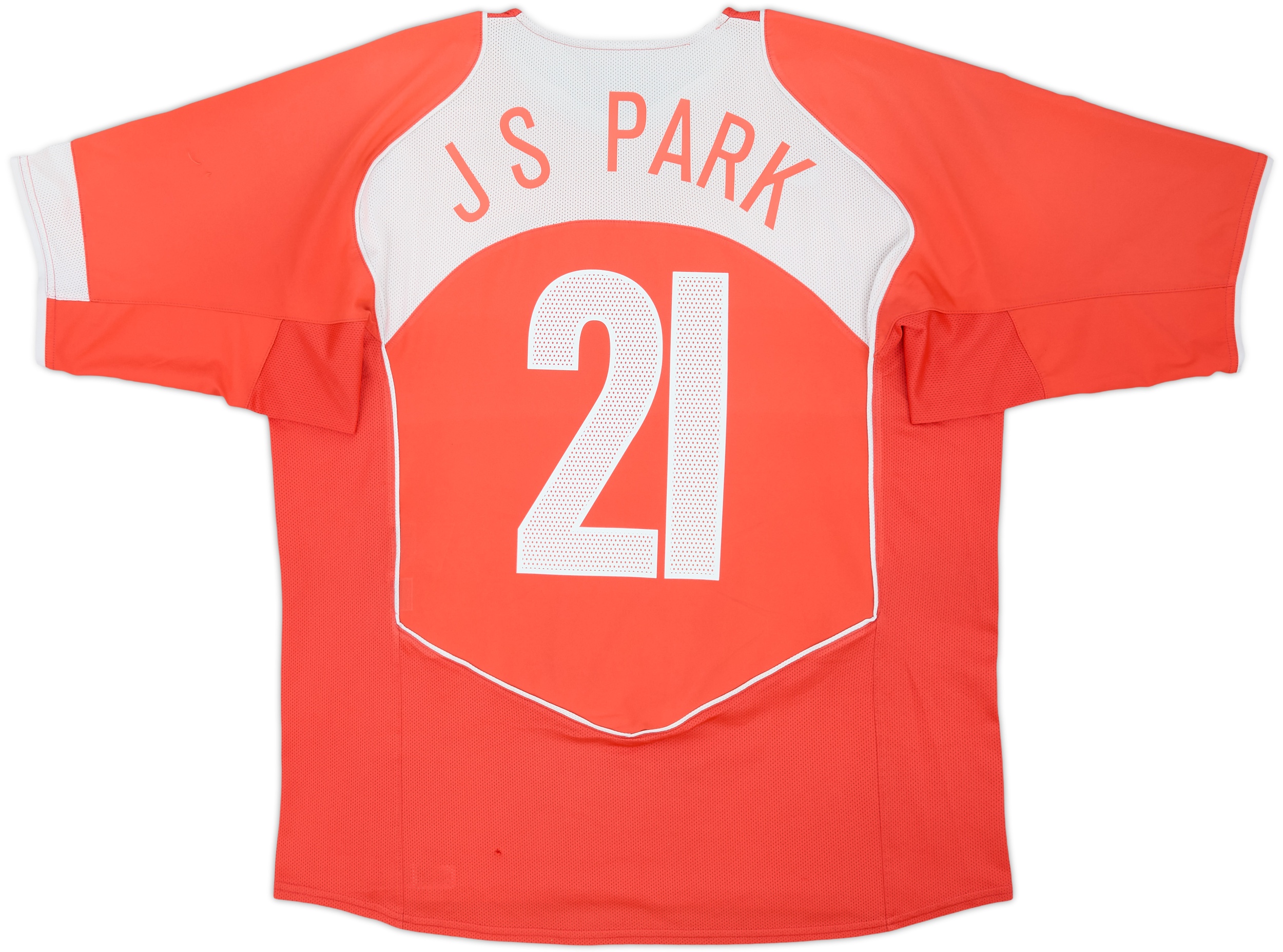 2004-06 South Korea Home Shirt J.S.Park #21 - 6/10 - (XL)