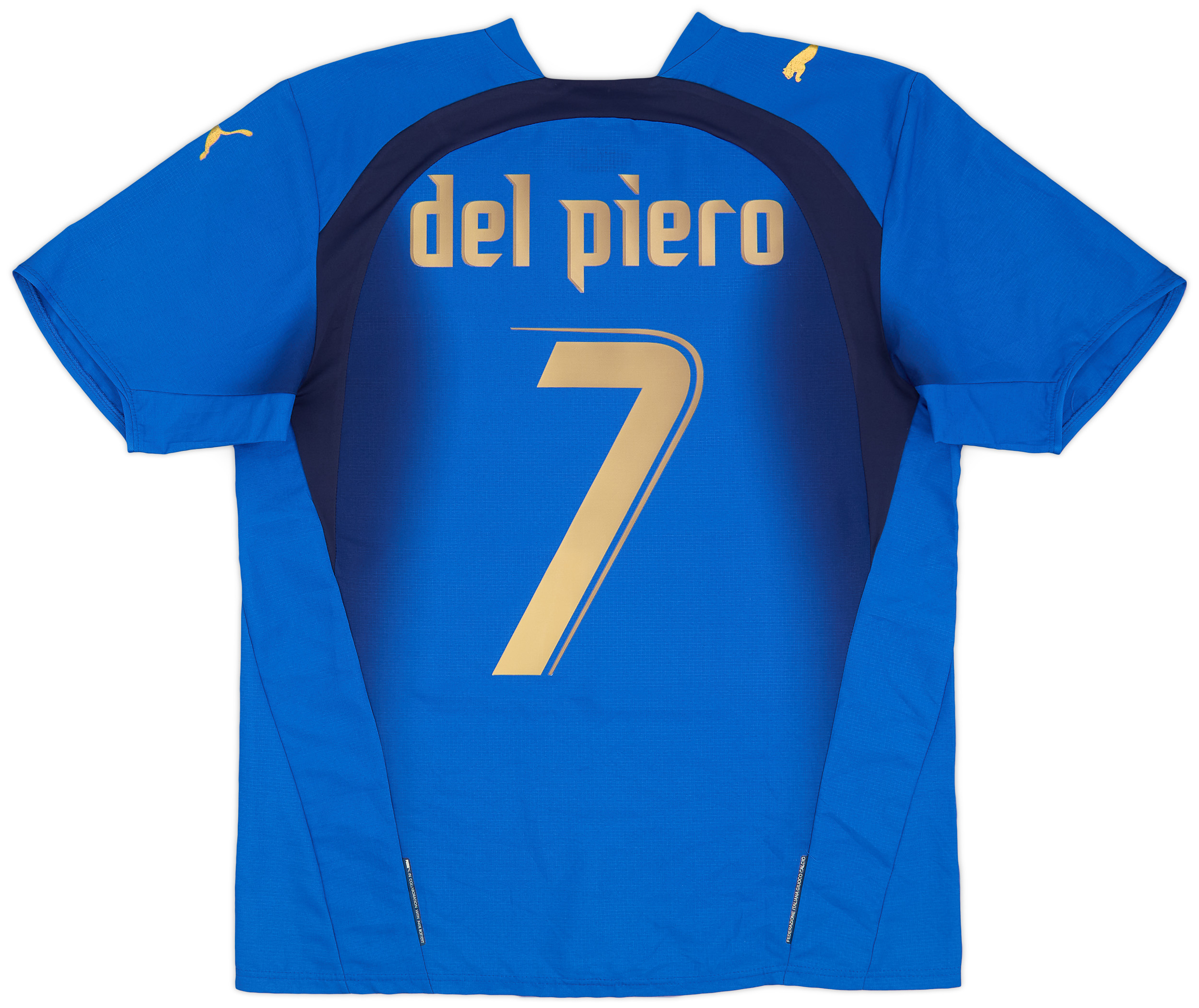 2006 Italy Home Shirt Del Piero #7