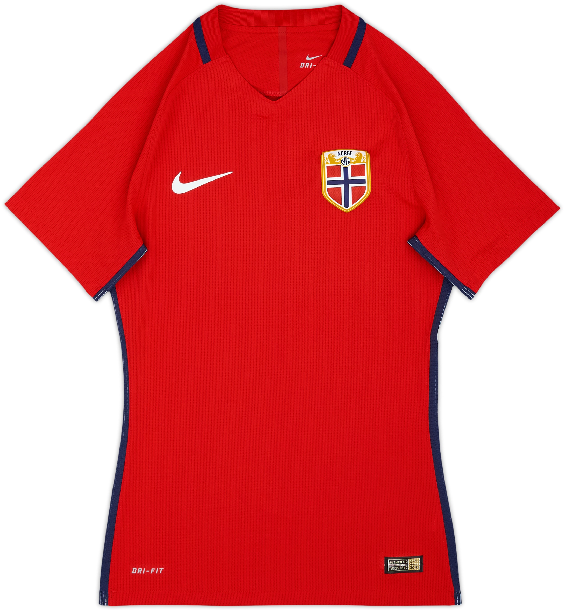2016-18 Norway Authentic Home Shirt - 8/10 - (S)