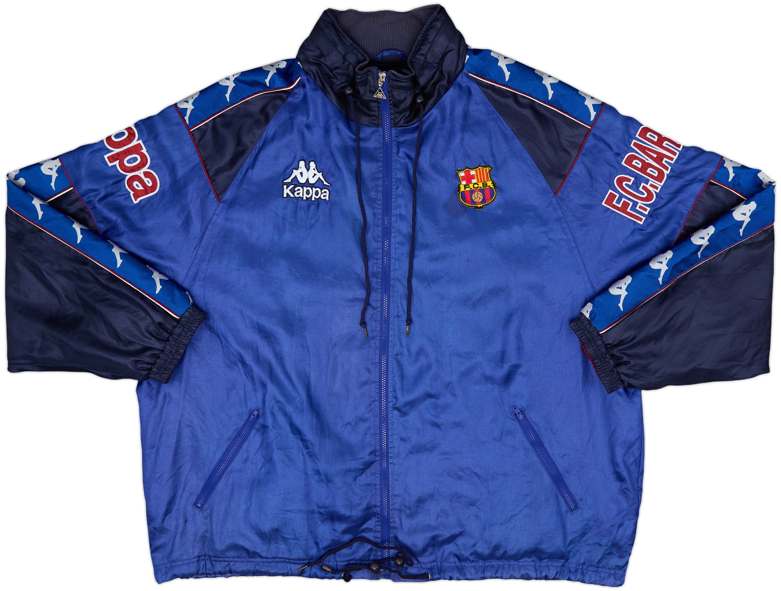 1995-97 Barcelona Kappa Track Jacket - 7/10 - (XXL)