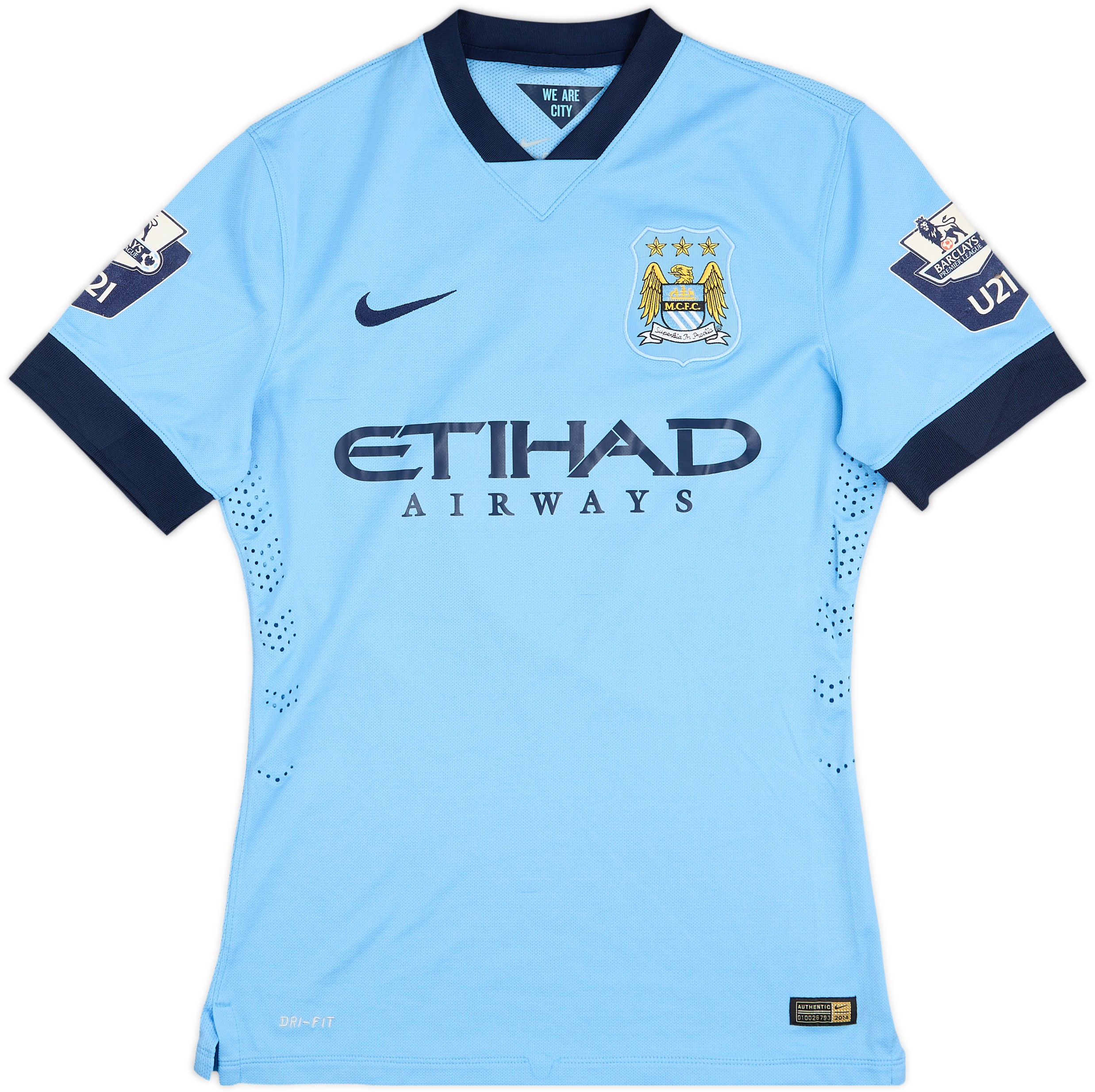 2014-15 Manchester City Youth Match Issue Home Shirt #5