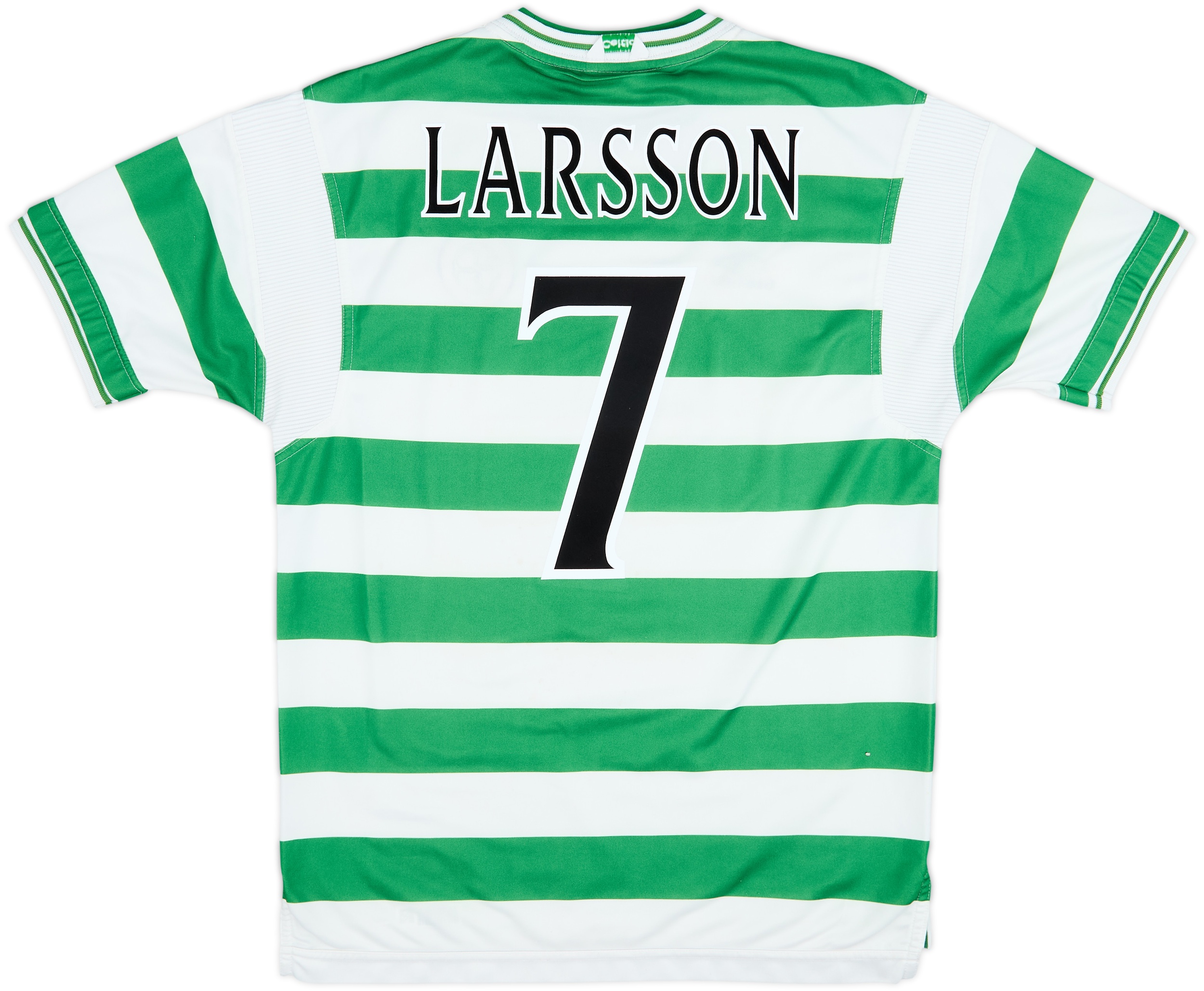 1999-01 Celtic Home Shirt Larsson #7 - 4/10 - (L)