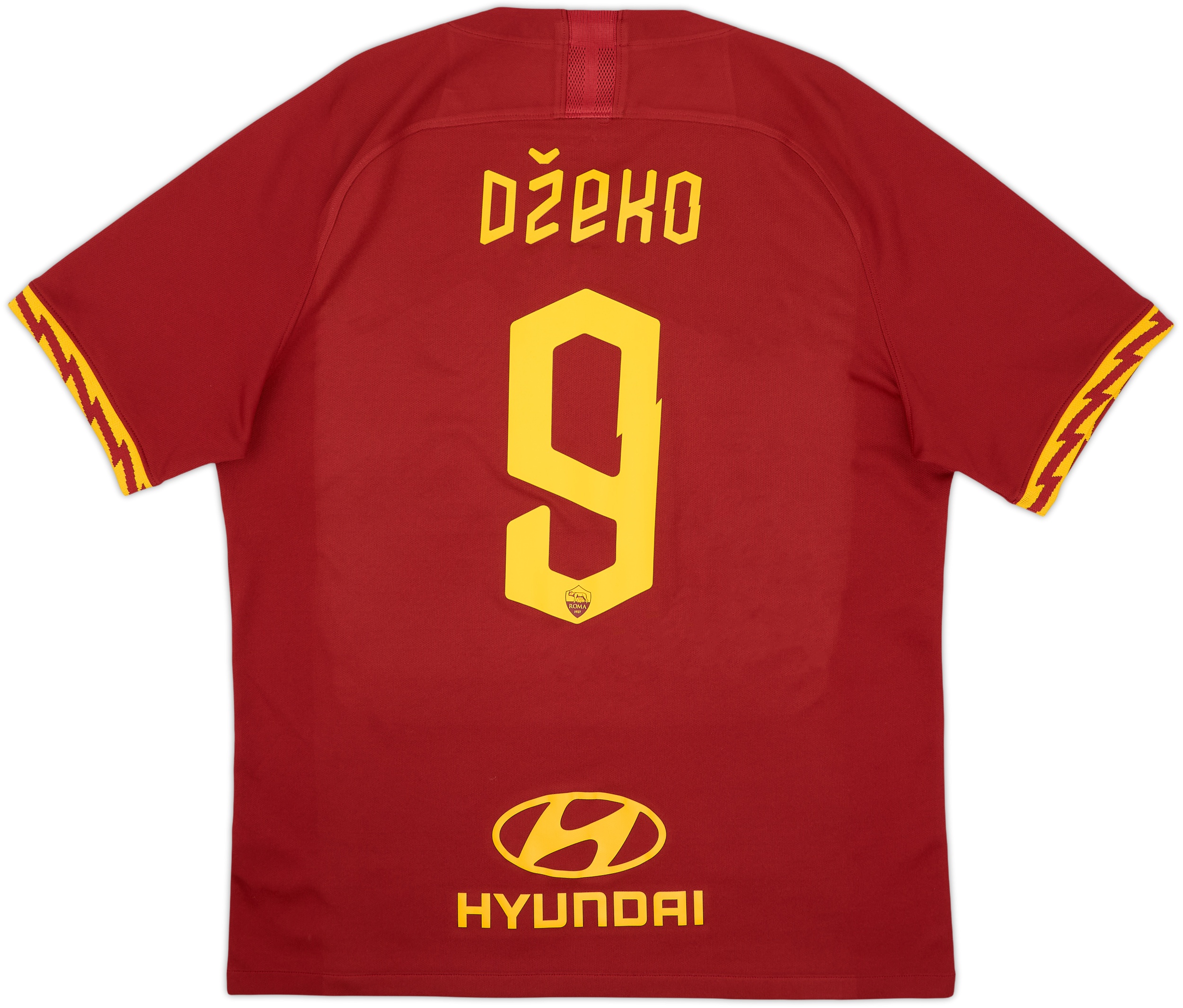 2019-20 Roma Home Shirt Dzeko #9 - 8/10 - (L)