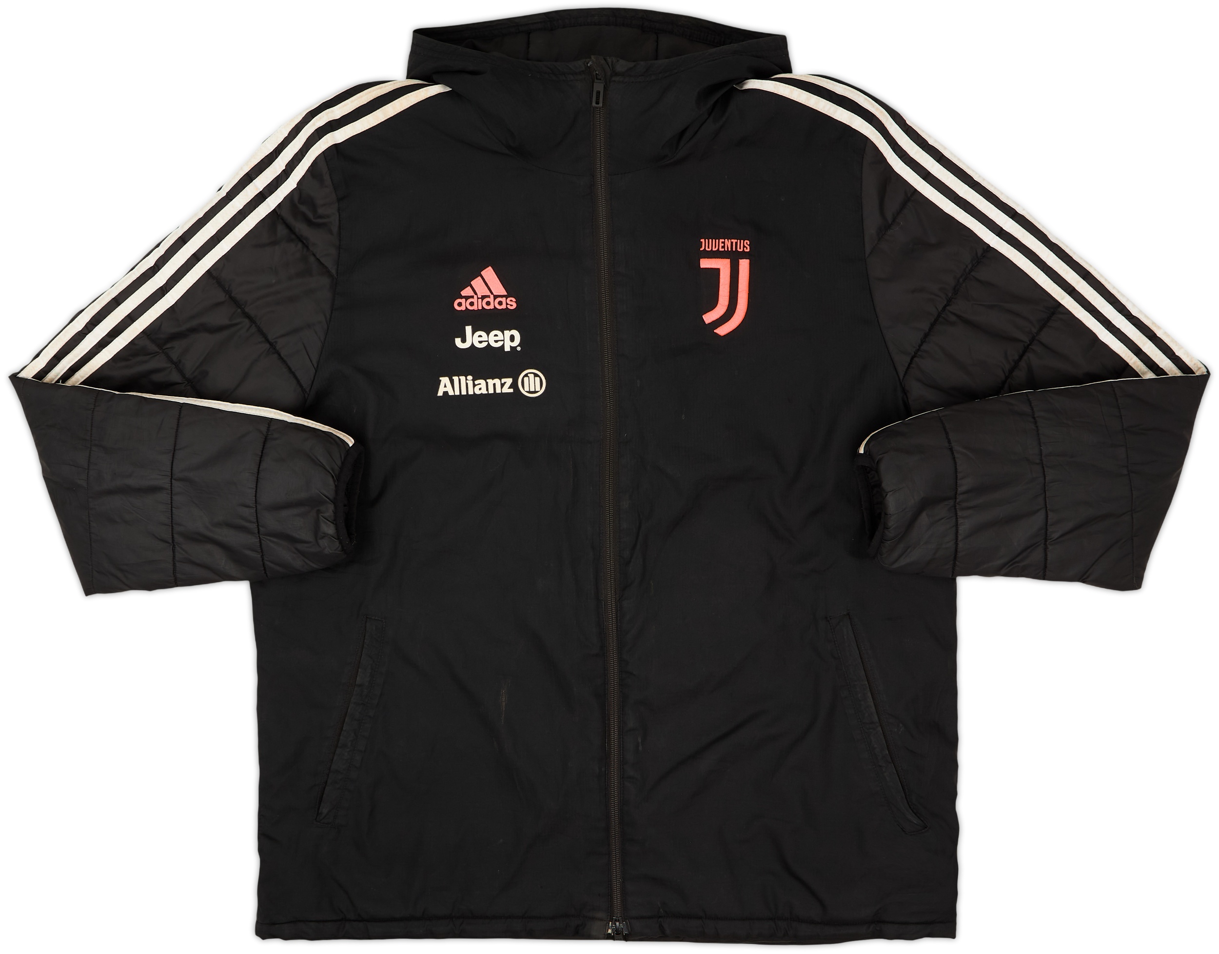 2019-20 Juventus adidas Padded Bench Coat - 6/10 - (M)