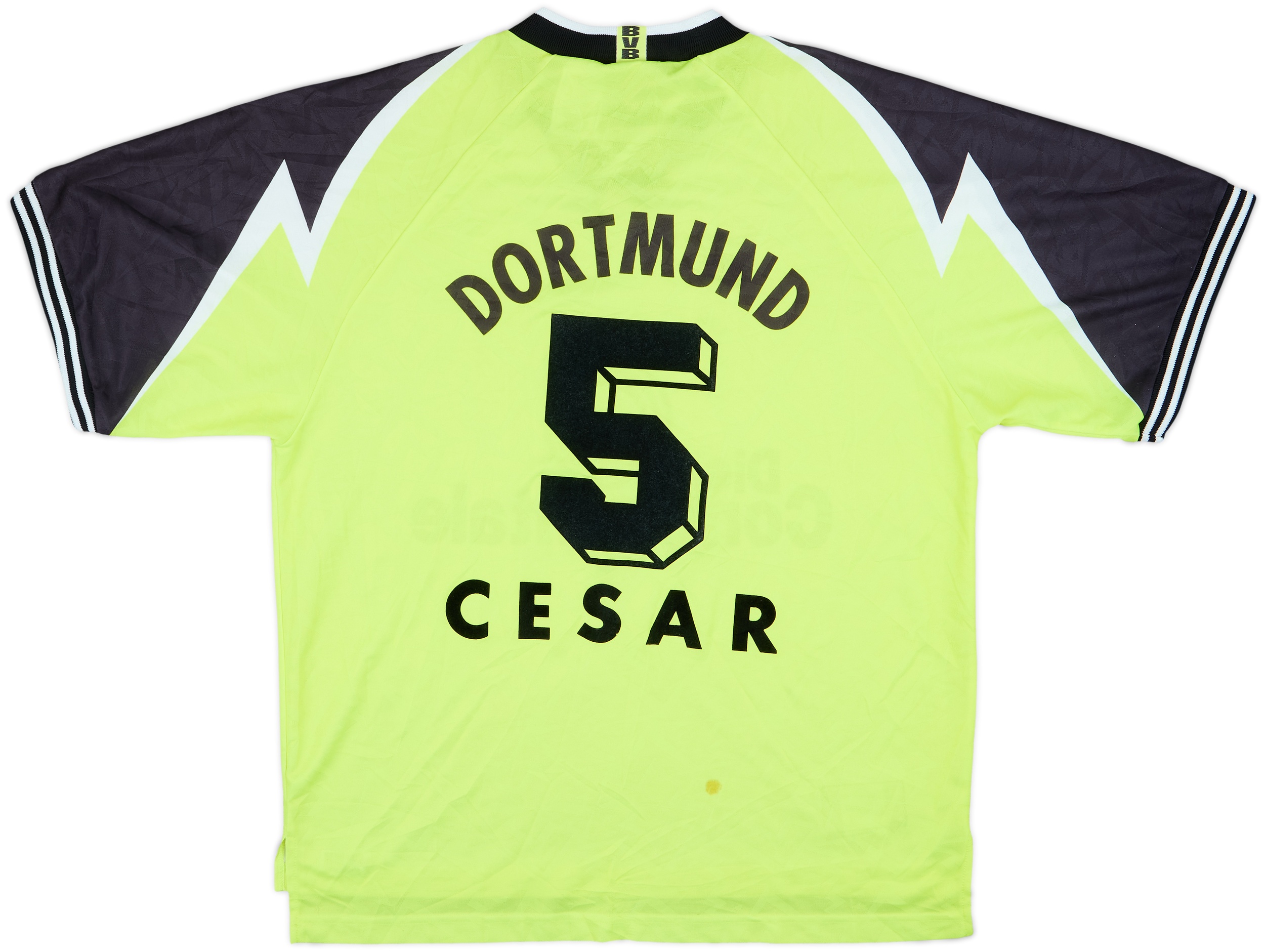 1995-96 Borussia Dortmund Home Shirt Cesar #5 - 8/10 - (XXL)